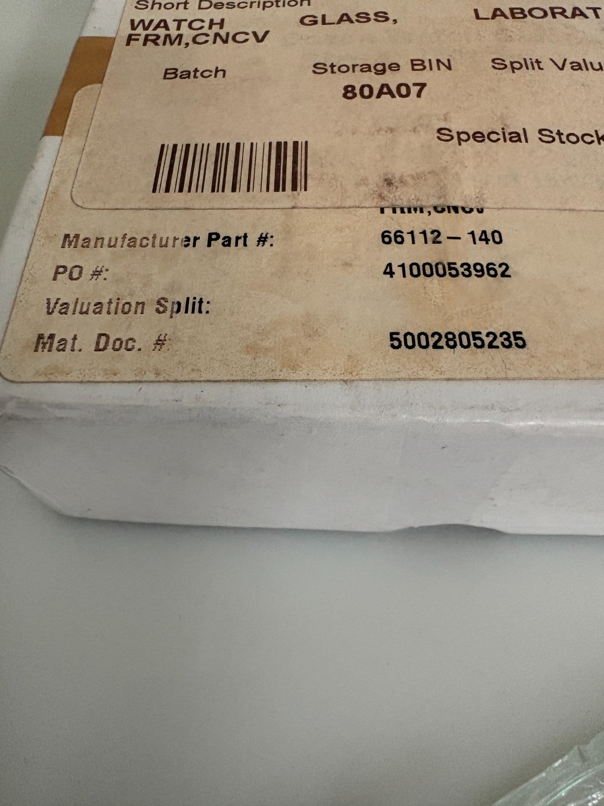 LOT OF 12 WALTER STERN 4" WATCH GLASS #66112-1403