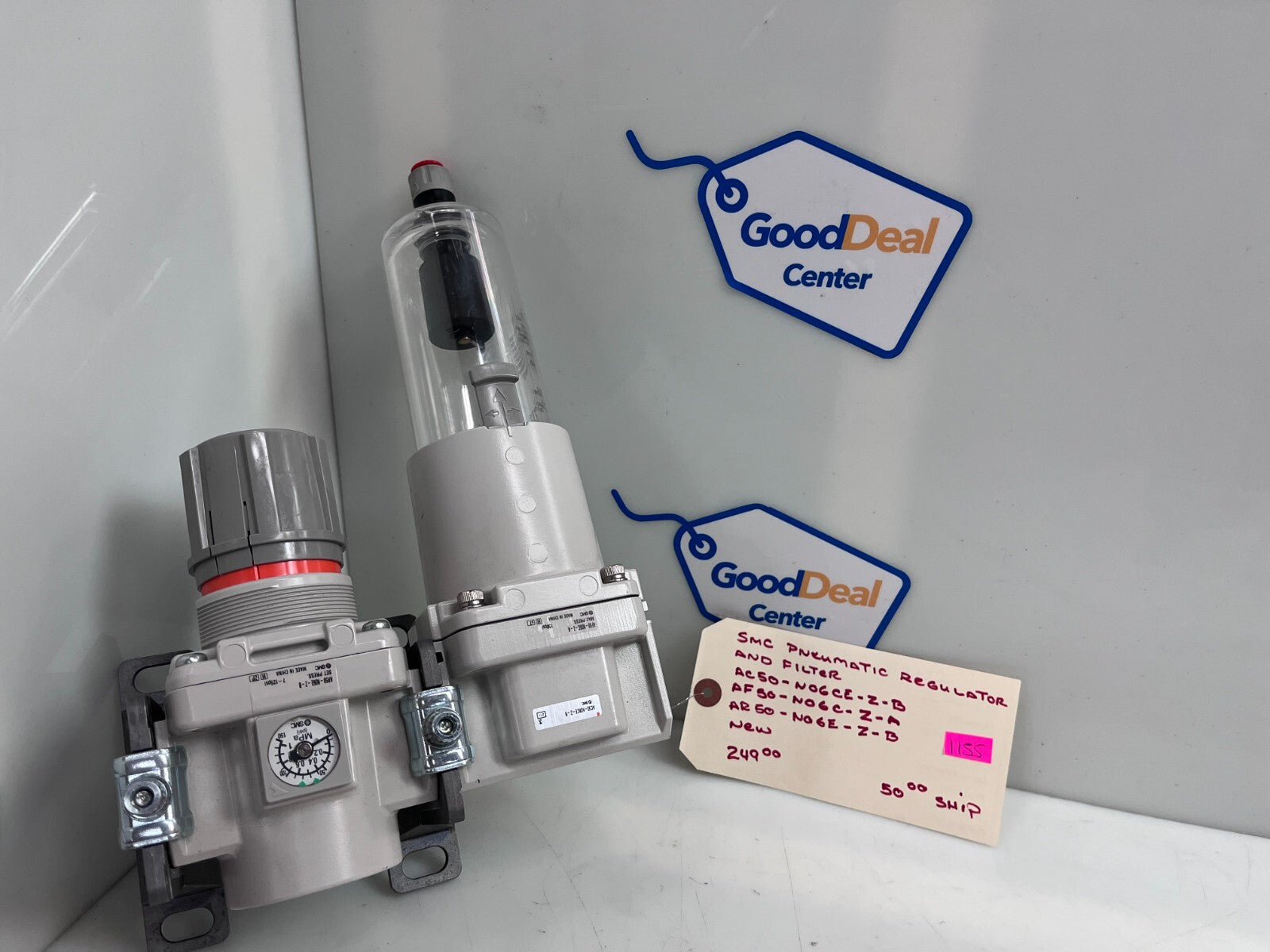SMC AC50-N06CE-Z-B + AF50-N06C-Z-A + AR50-N06E-Z-B Pneumatic Regulator & Filter