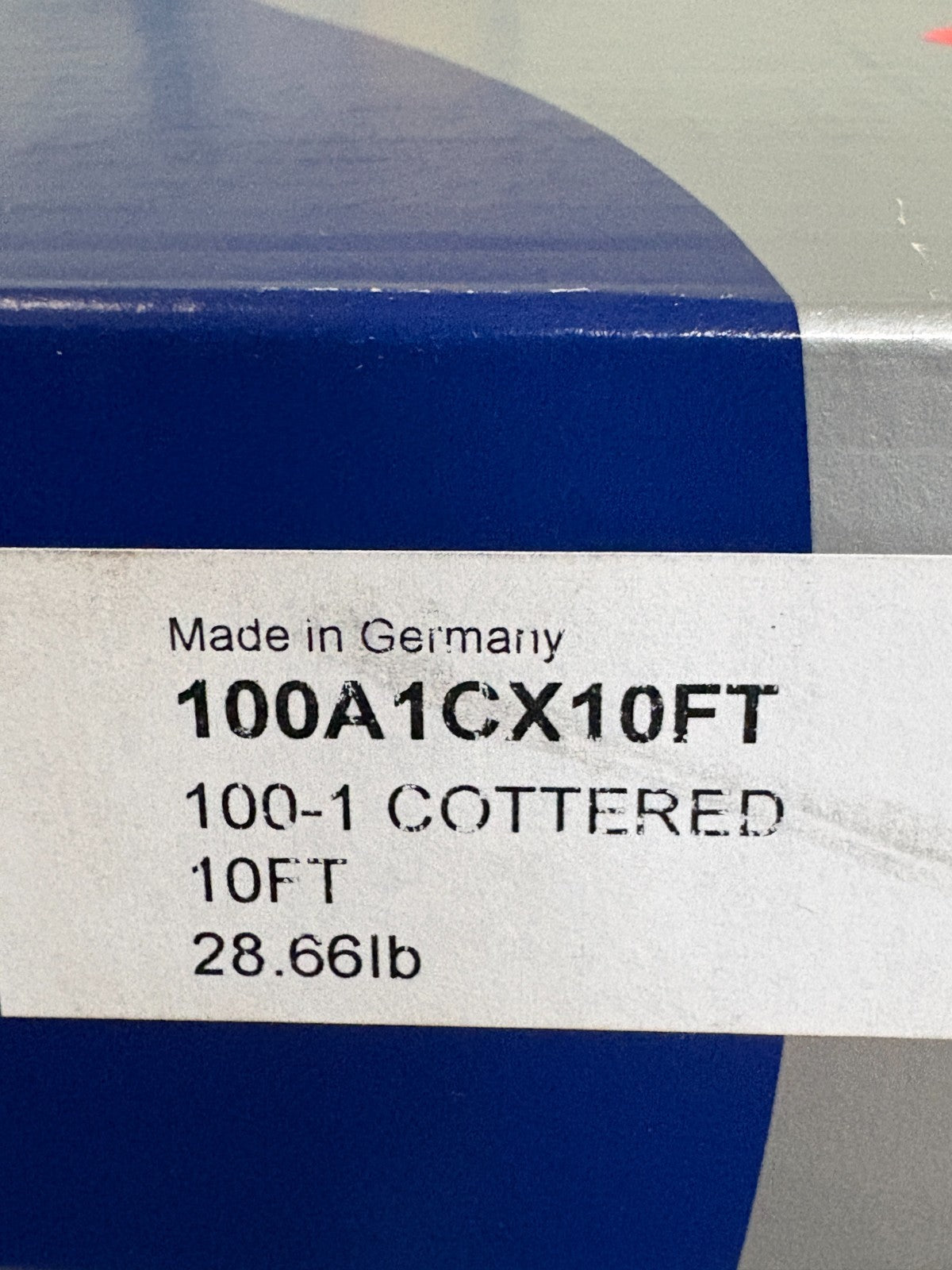 RENOLD SINGLE ROLLER CHAIN 100A1CX10FT 100-1CB