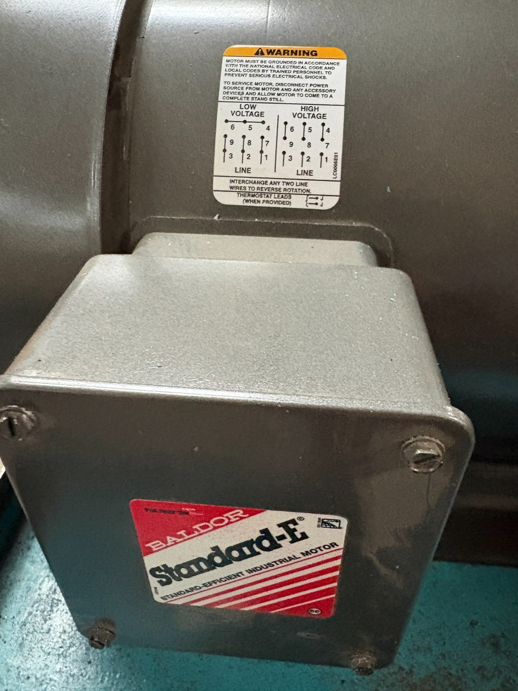 BALDOR RELIANCE IND. MOTOR 10HP M3714T SPEC 37GB13S275H12