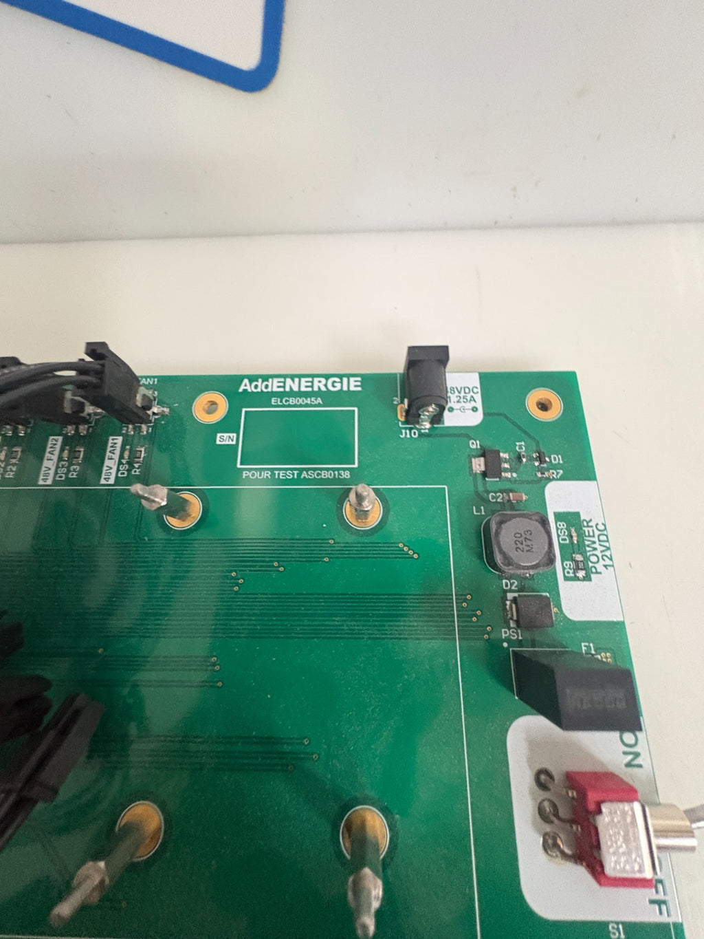 ADD ENERGIE TEST BOARD ELCB0045A ASCB01382