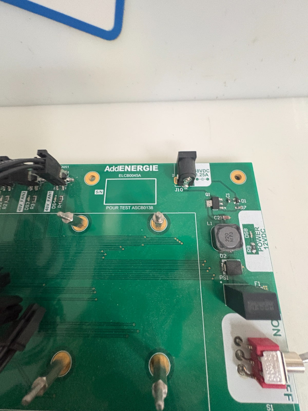 ADD ENERGIE TEST BOARD ELCB0045A ASCB01382