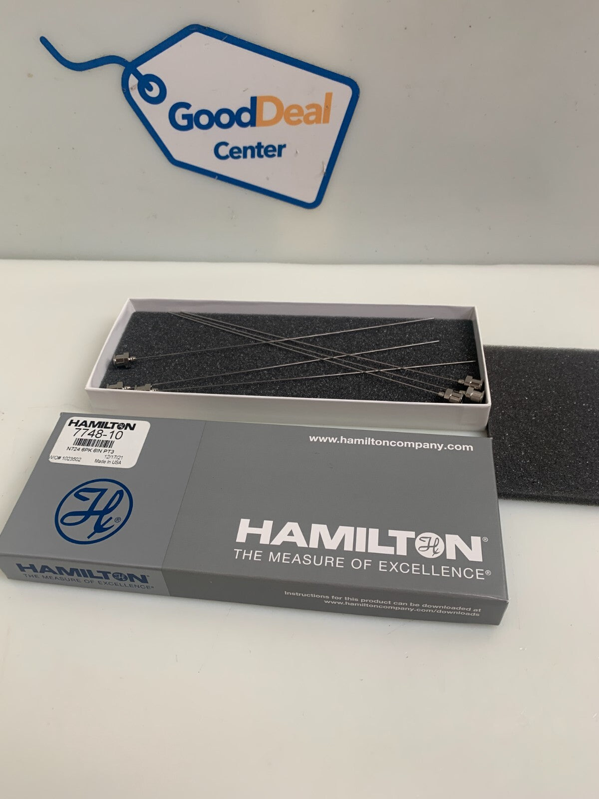 HAMILTON  Metal Hub Needle Point 3 Gauge  7748-10  (Boxes of 6)