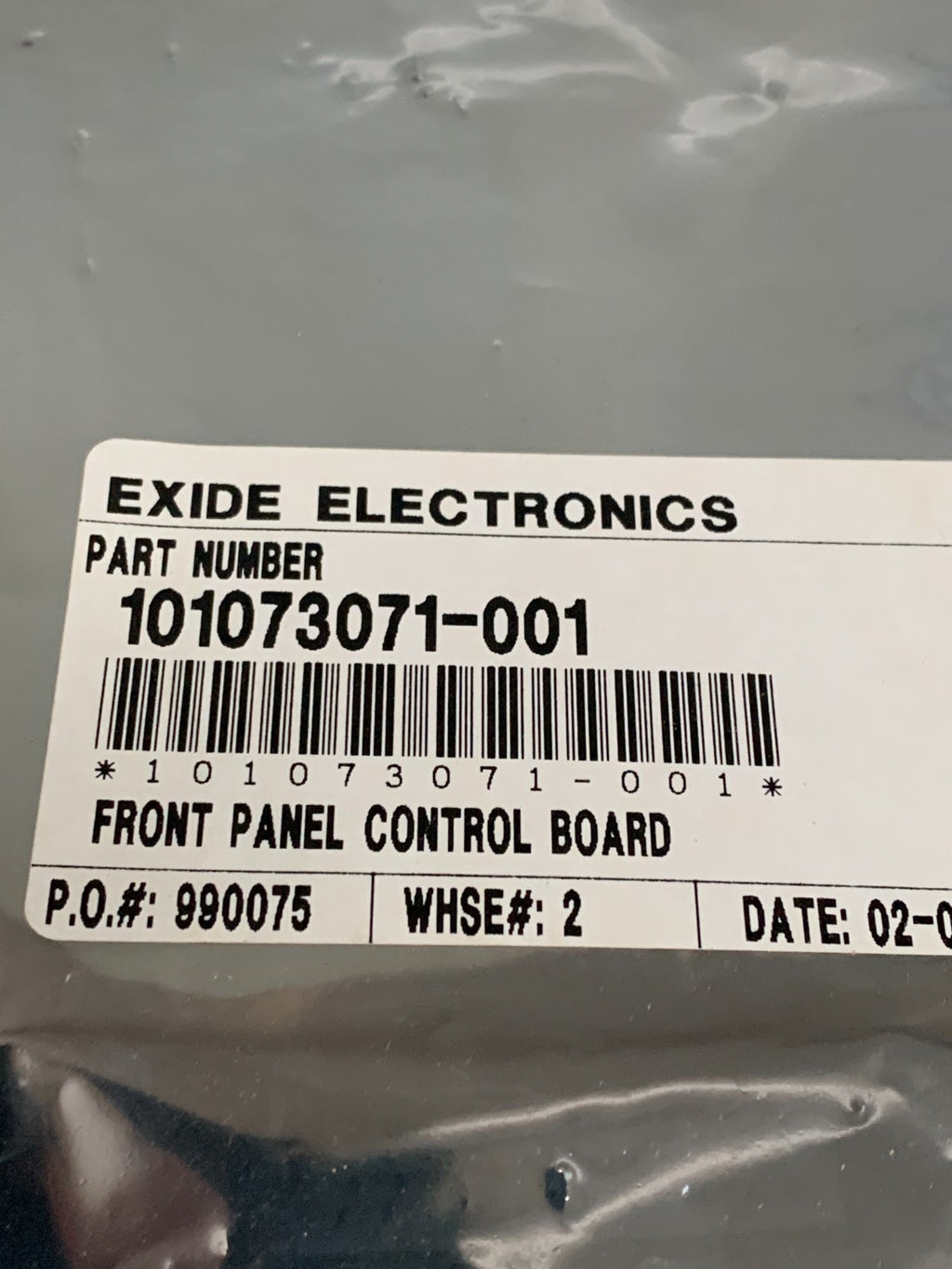 EXIDE ELECTRONICS FRONT PANEL CONTROL BOARD 101073071-001