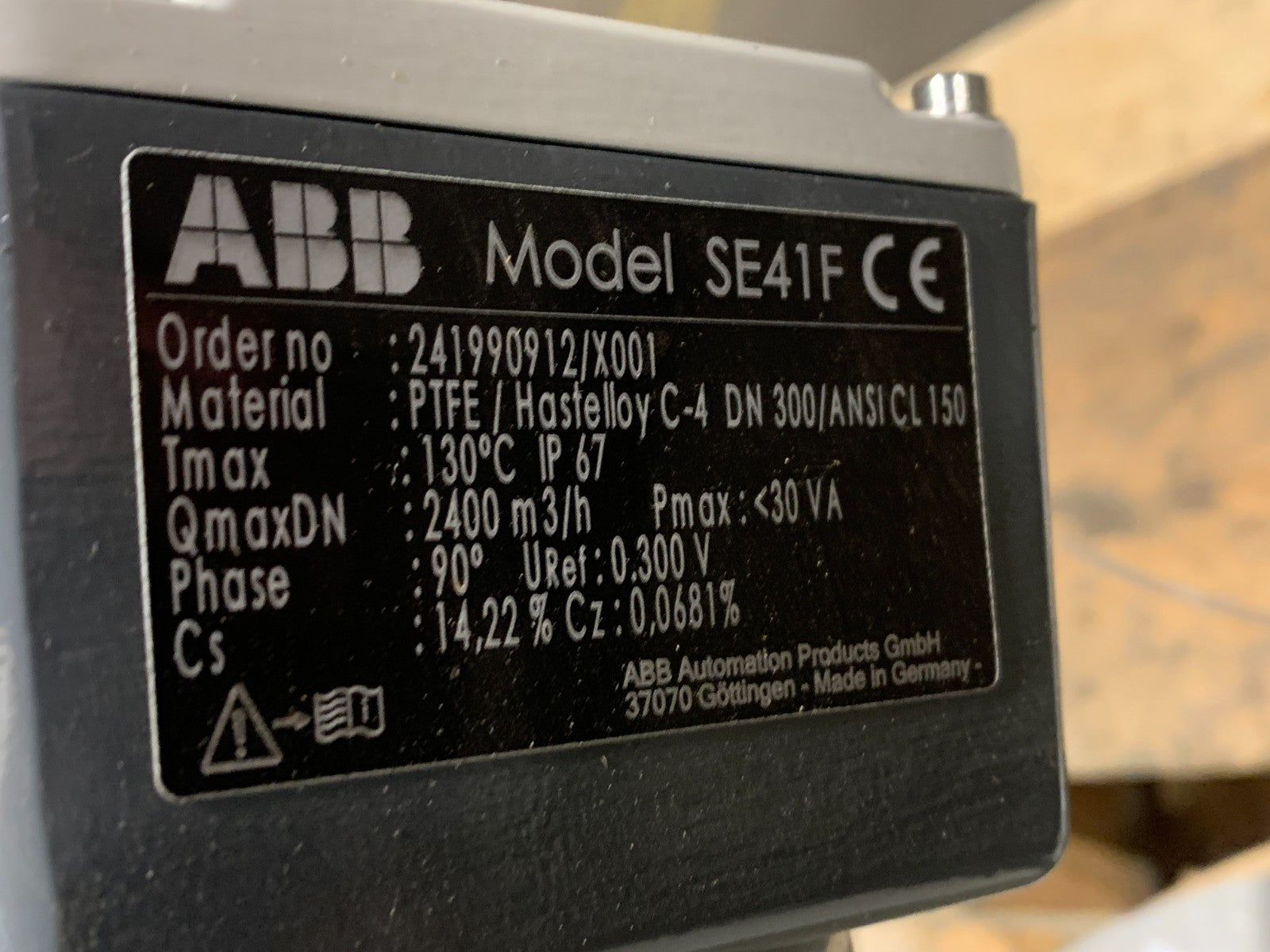 Abb SE41F Magnetic Flow Meter w/ Fisher 12" Mag Pipe 72-50-003344