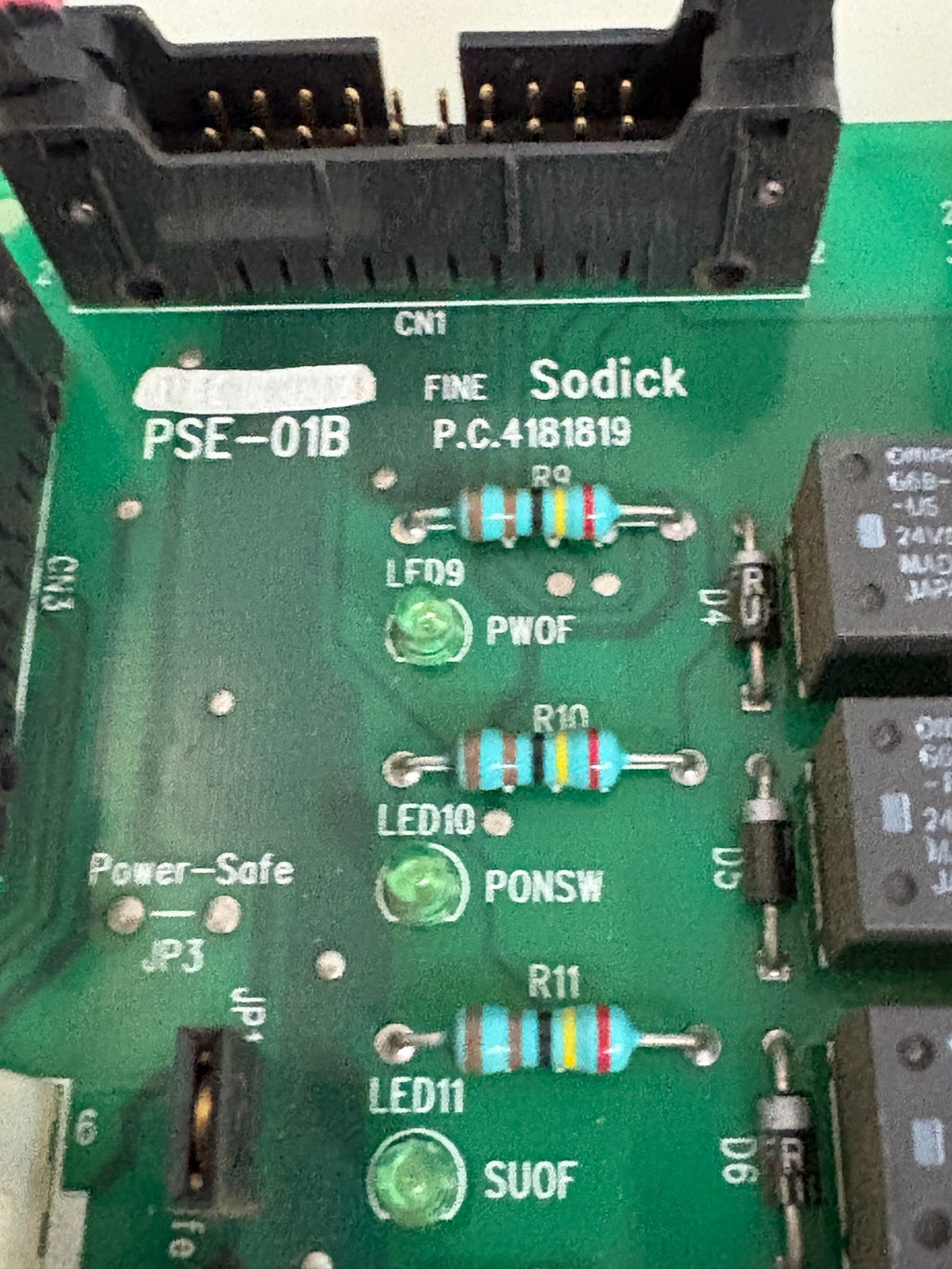 SODICK PC CIRCUIT BOARD PSE-01B P.C. 4181819 147183L