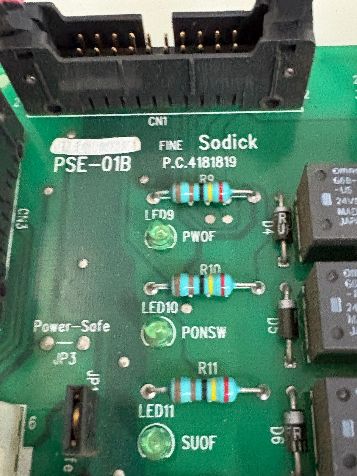 SODICK PC CIRCUIT BOARD PSE-01B P.C. 4181819 147183L