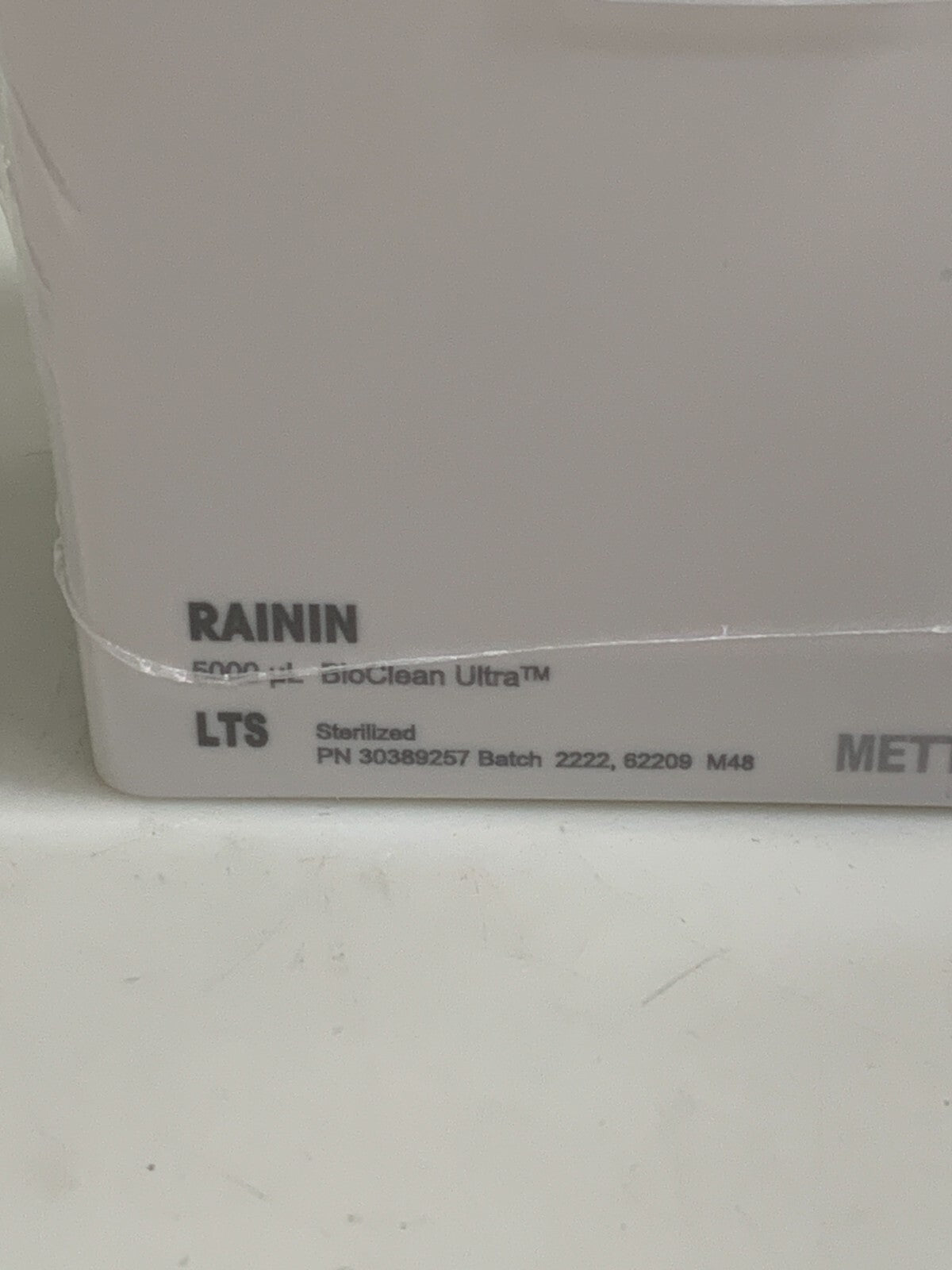 4 LOTS AVAIL METTLER TOLEDO RAININ 5000uL PIPETTE TIPS ULTRA BIO CLEAN 30389257