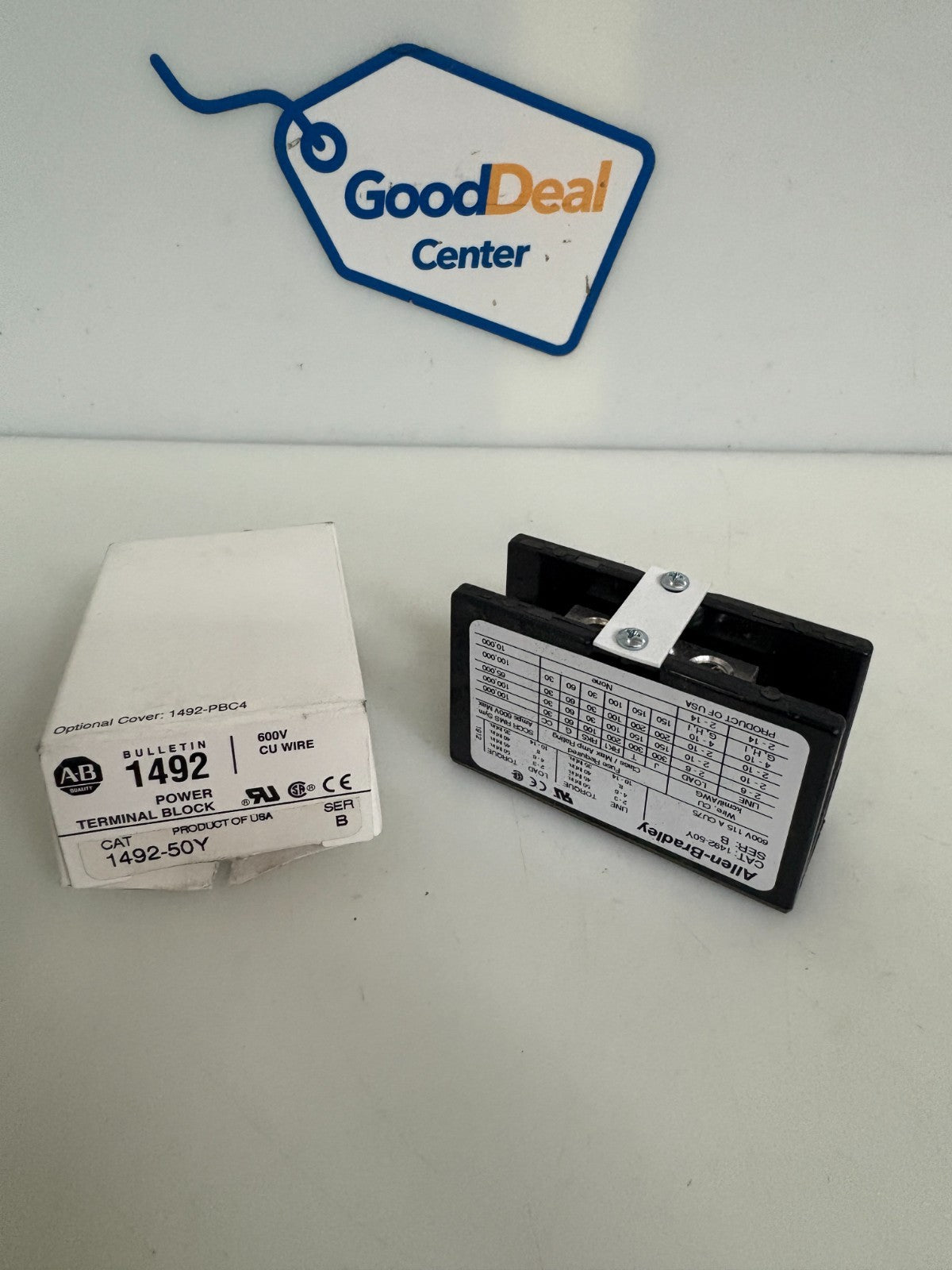 ALLEN BRADLEY TERMINAL BLOCK #1492-50Y0