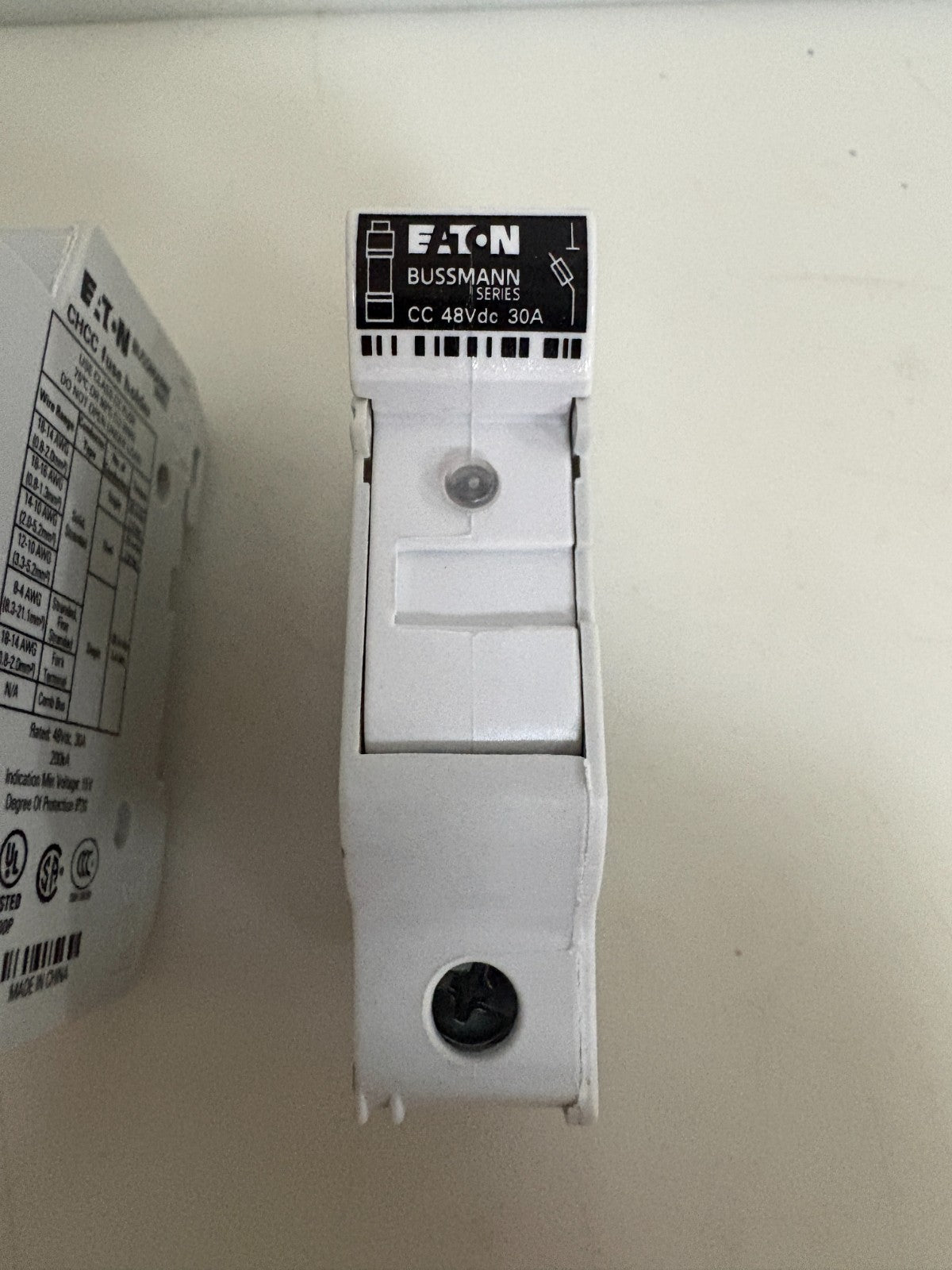 LOT OF 3 EATON BUSSMAN FUSEHOLDER CHCC1