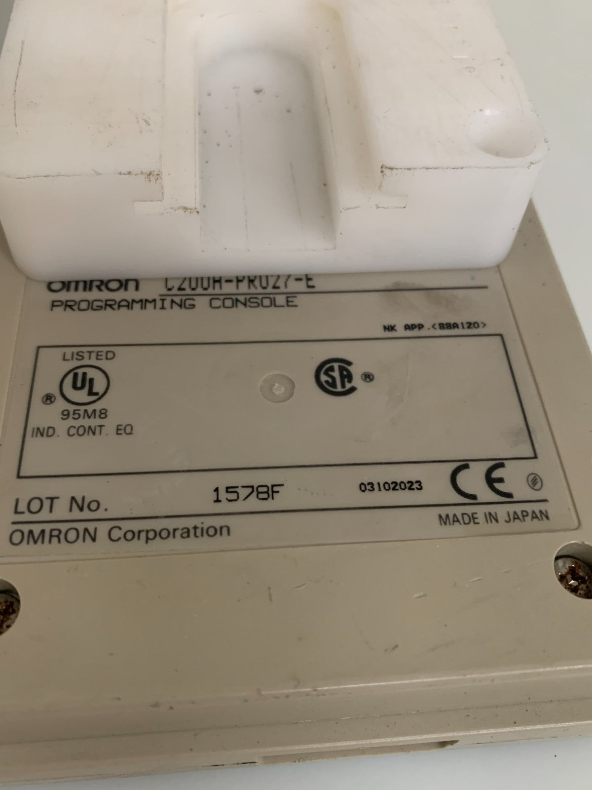 OMRON PROGRAMMING CONSOLE PRO 27 C200H-PRO27-E