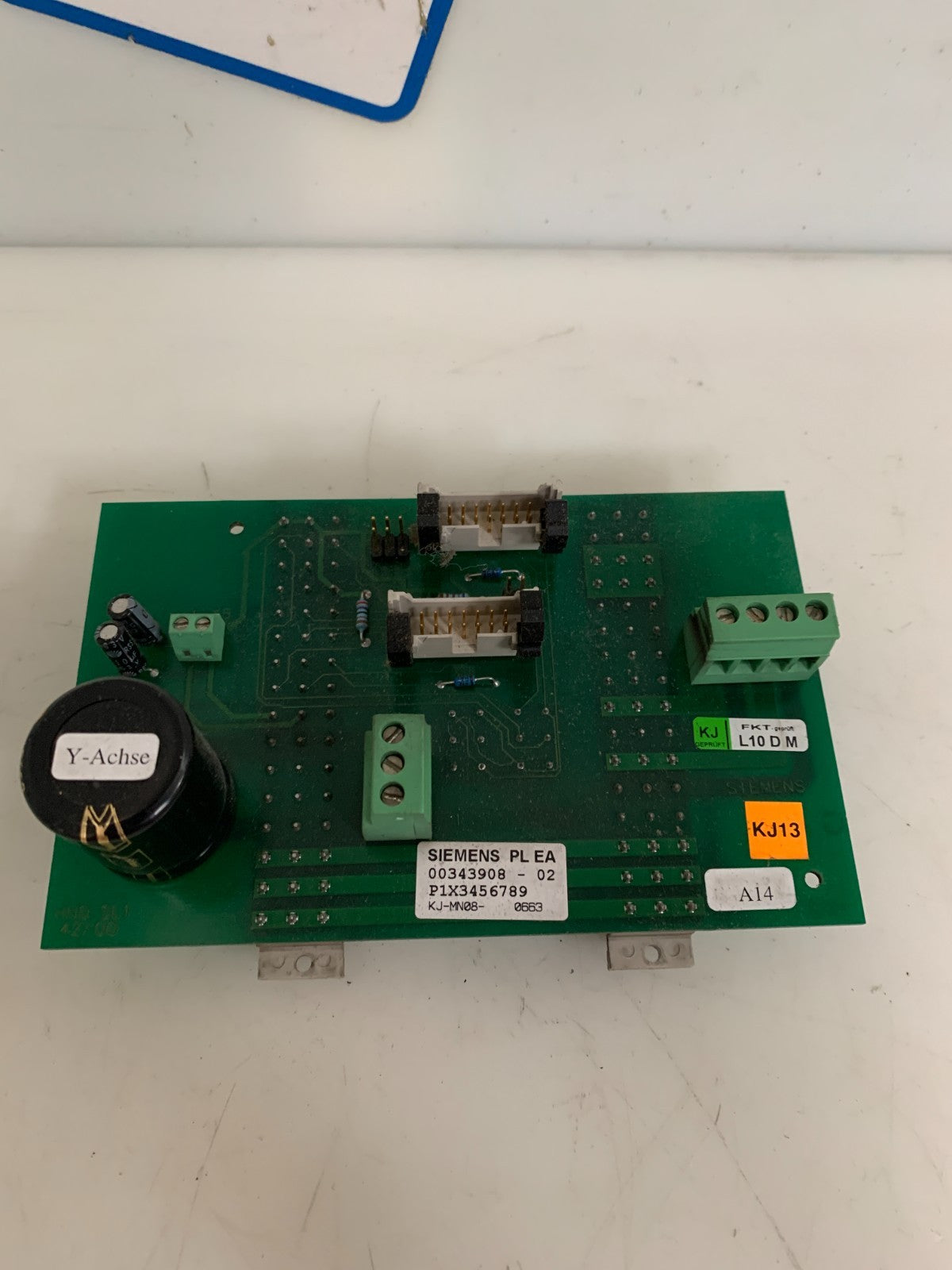 SIEMENS PL EA BACKPLANE SERVO 00343908-02