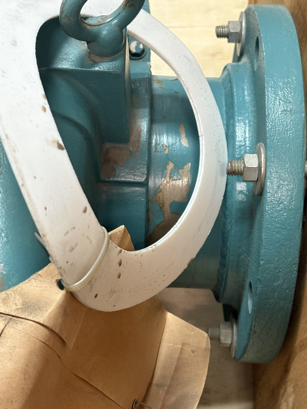 FISHER & PORTER TEFLON MAGNETIC TUBE FLOW METER MODEL 10D1416 AH5