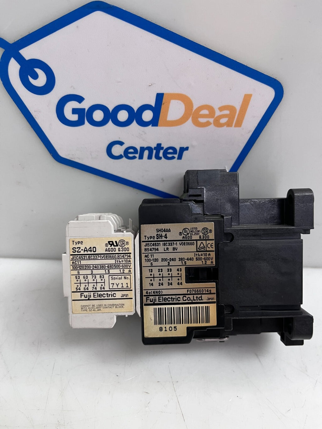 FUJI SH-4 Contactor SH04AA  w/SZ-A40 Auxiliary Contactor1