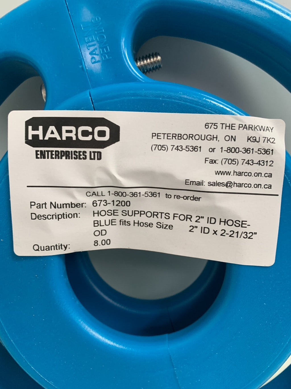 HARCO SANITARY 2" HOSE SUPPORT