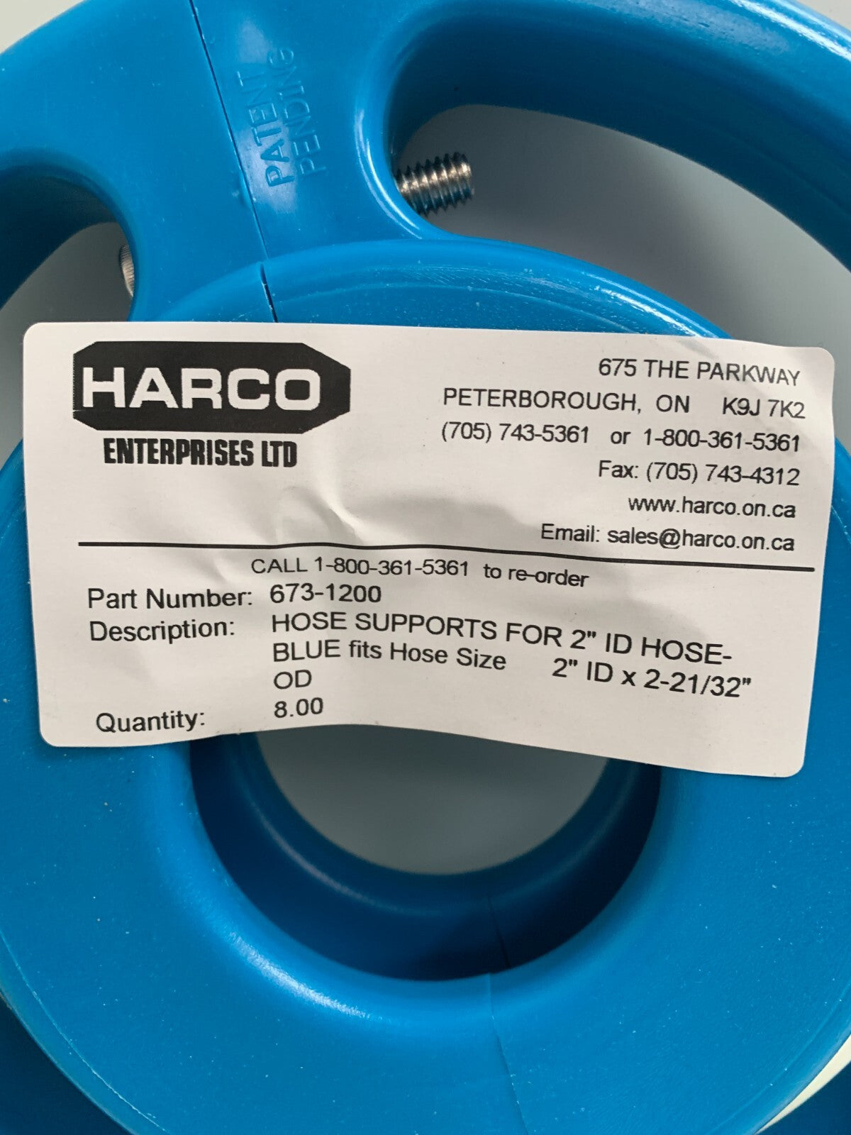 HARCO SANITARY 2" HOSE SUPPORT