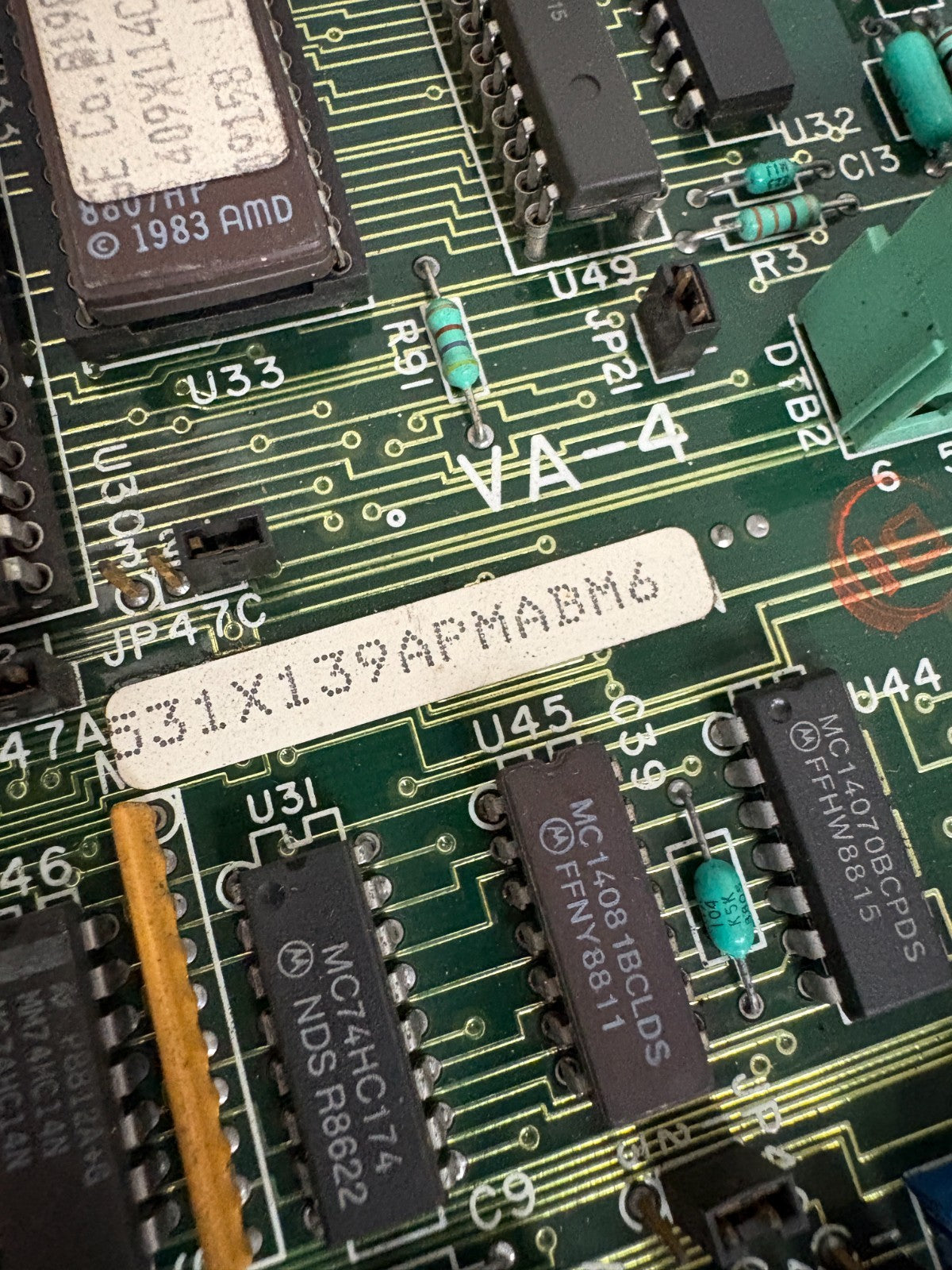 GENERAL ELECTRIC SERVO DRIVE BOARD 531X139APMABM6 F3IXI39APMAJG2