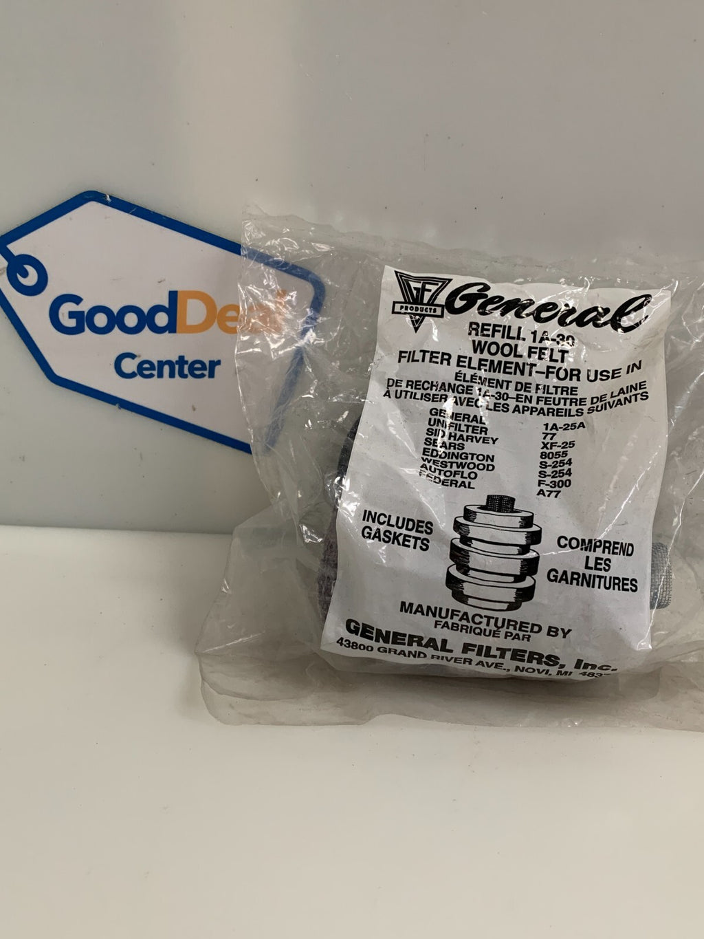 GENERAL FILTERS   Wool Felt Filter   1A-30/1A30