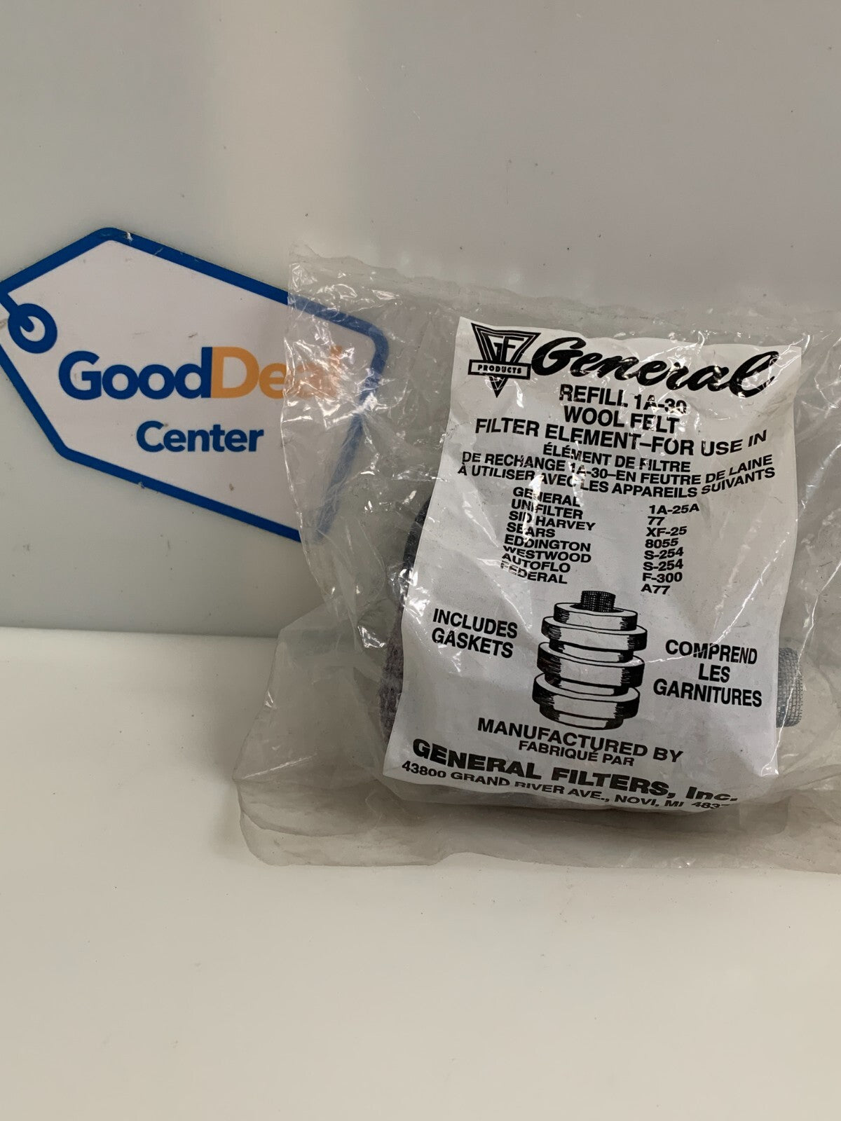 GENERAL FILTERS   Wool Felt Filter   1A-30/1A30