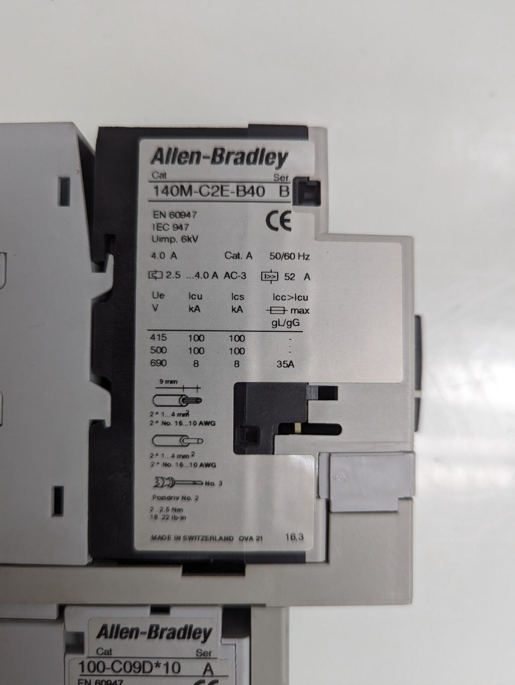 Allen-Bradley 190S-ANDJ2-CB40C Compact Motor Starter