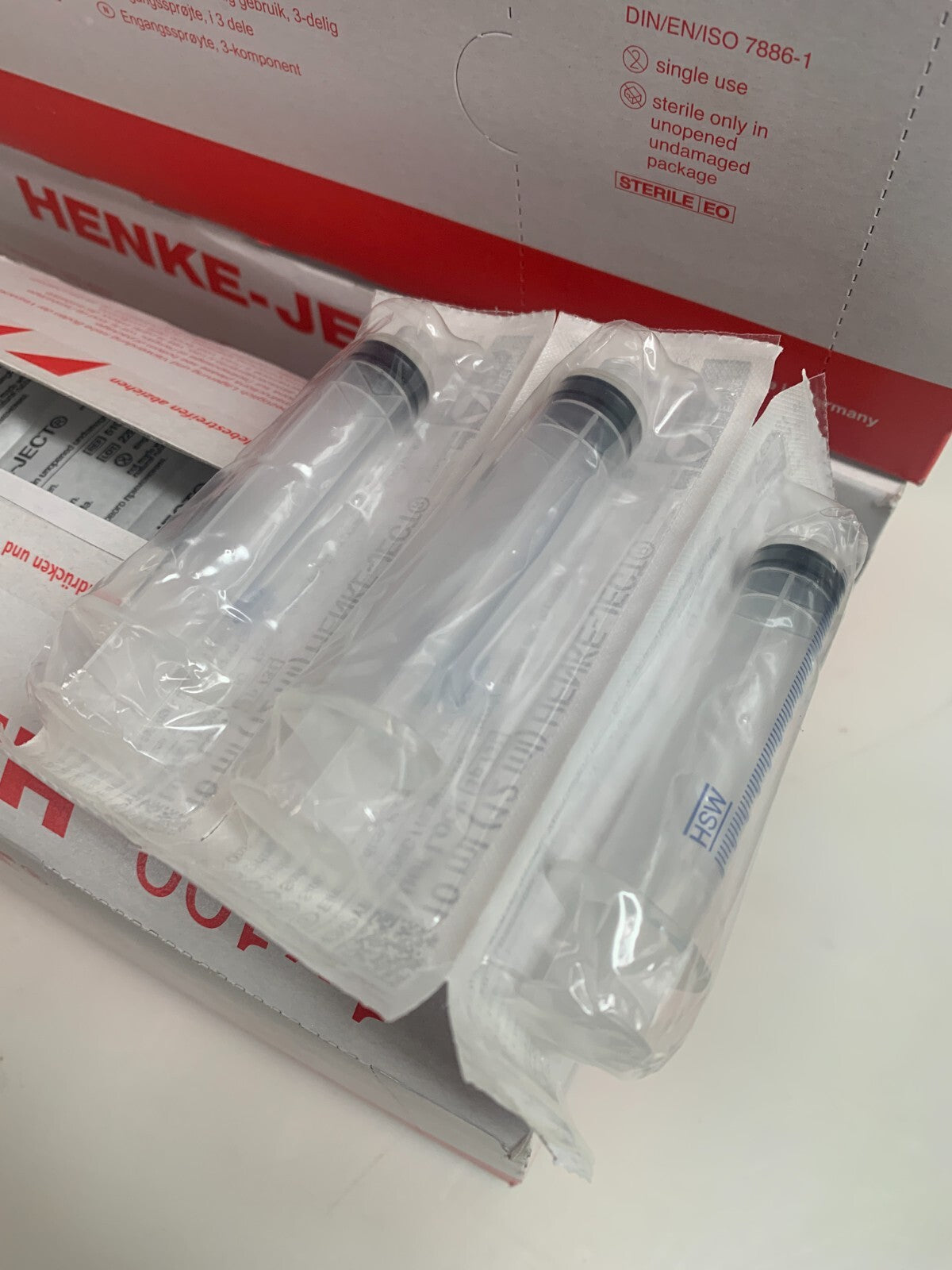 Lot of 4 boxes of 100 Henke-Ject Disp Syringe 10 mL Luer Lock 5100-X00V02