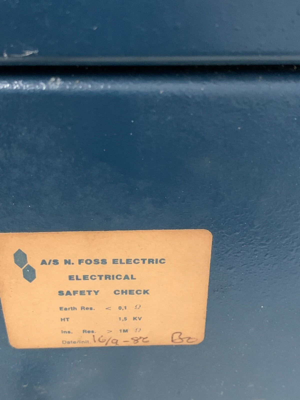 A/S N. Foss Electric Denmark Homogenizer Type 15510