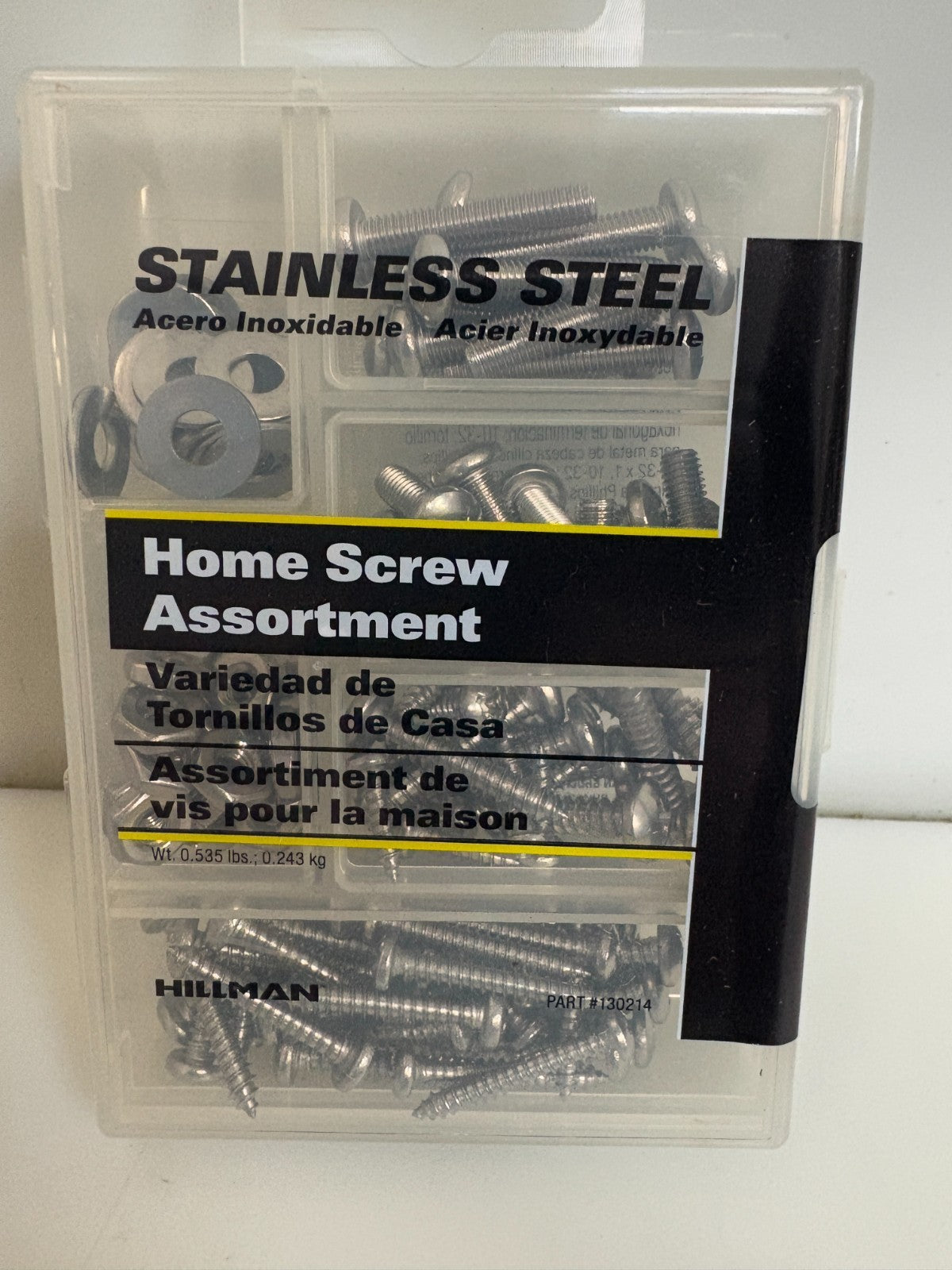LOT OF 6 HILLMAN STAINLESS STEEL SCREW KIT 130214