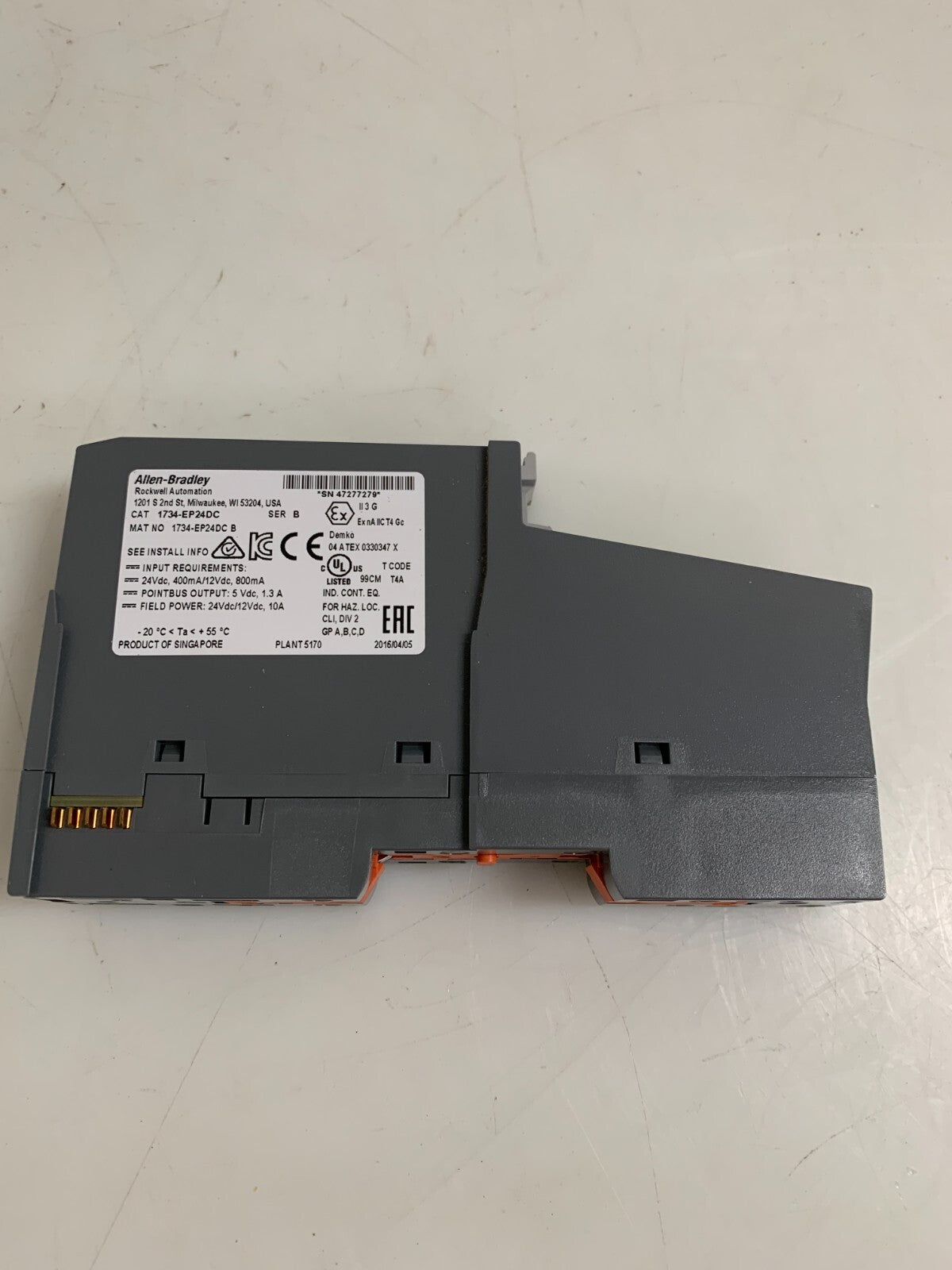 ALLEN BRADLEY POWER MODULE 1734-EP24DC B