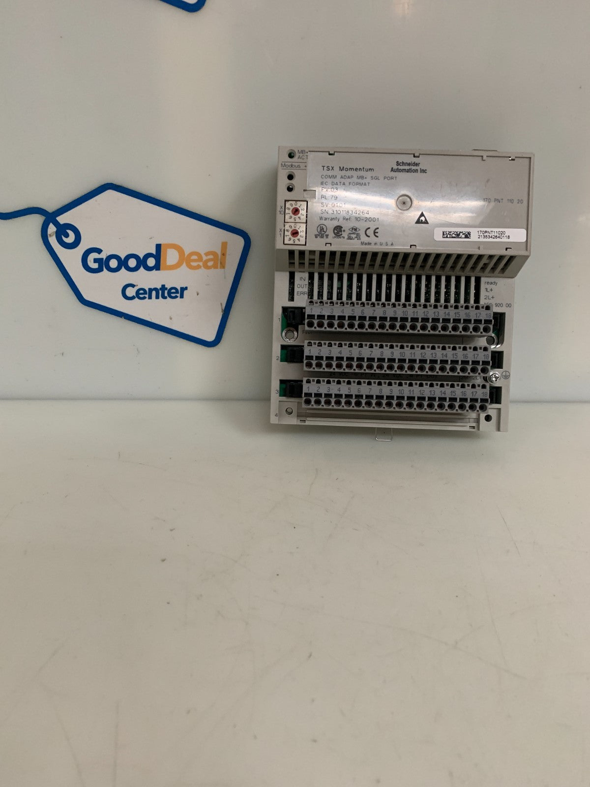 SCHNEIDER AUTOMATION I/O BASE HIGH SPEED COUNTER TSX MOMENTUM