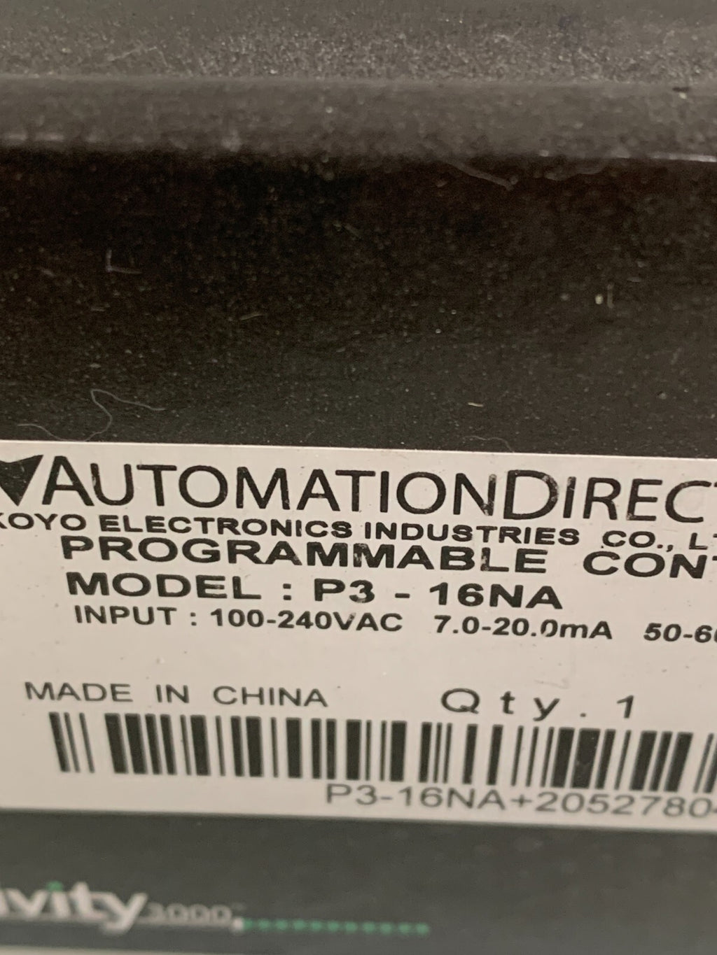 AUTOMATION DIRECT PROD 3000 INPUT MODULE P3-16NA