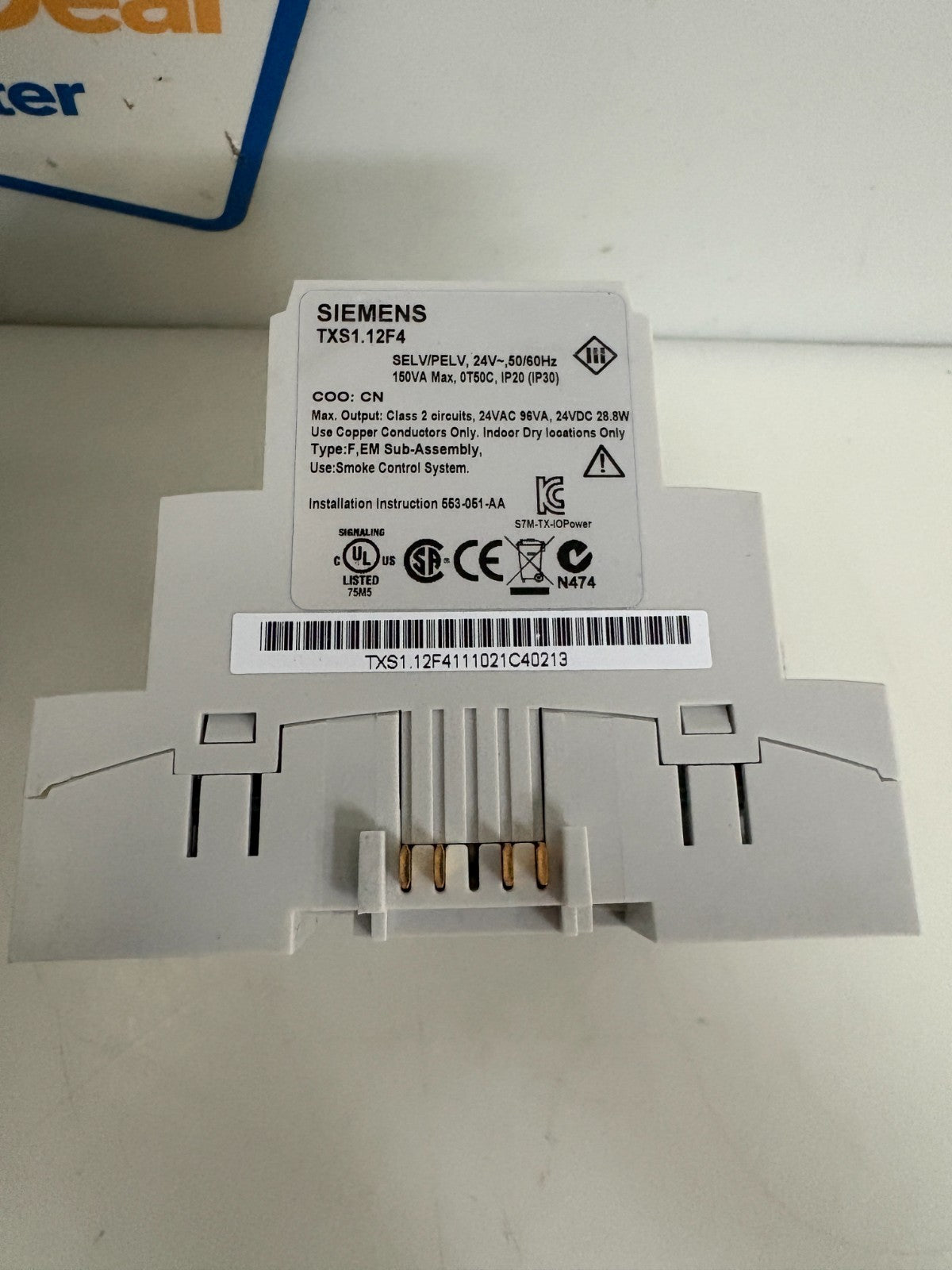 SIEMENS POWER SUPPLY TXS1.12F4
