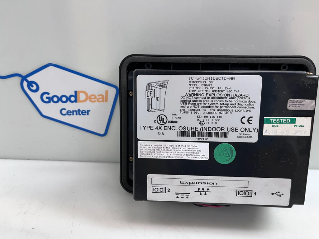 GE EntryScan SecureStation IC754ION106CTD-AA Panel1