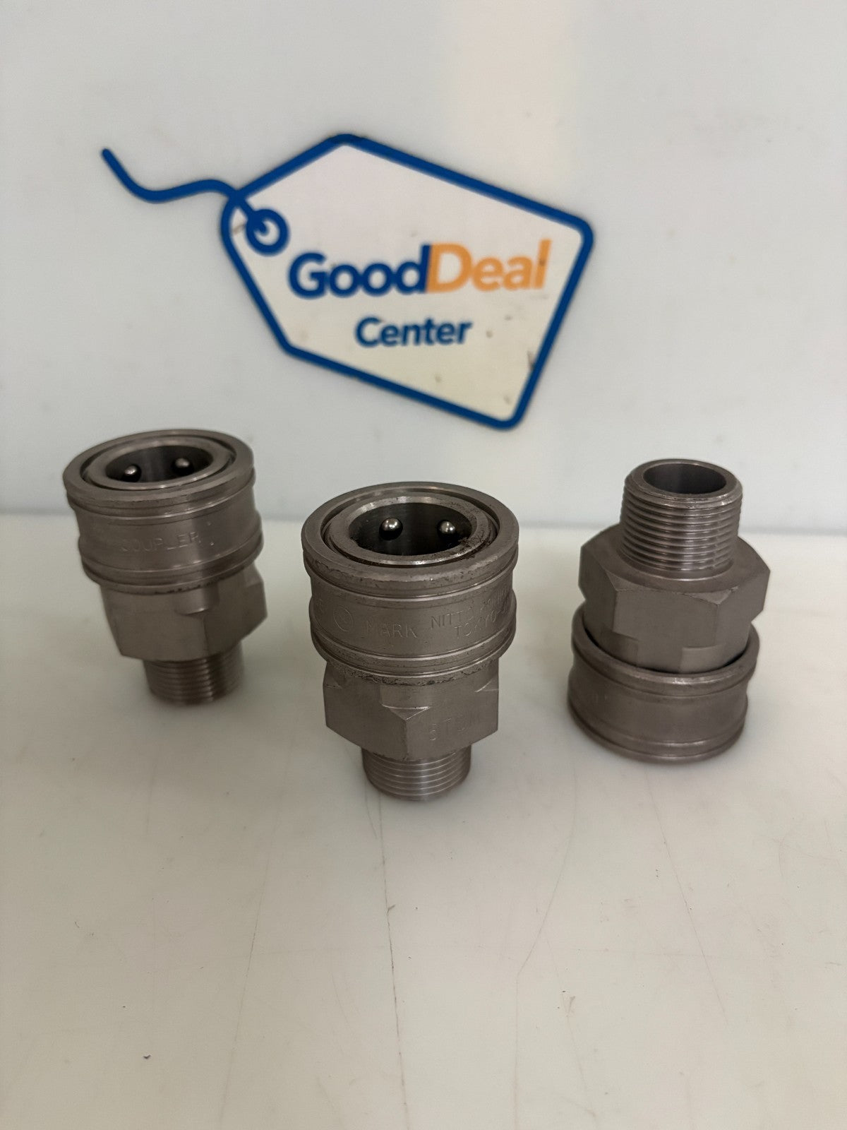 LOT OF 3 NITTO KOHKI 6TSM X-100 S STEEL QUICK CONNECT COUPLER0