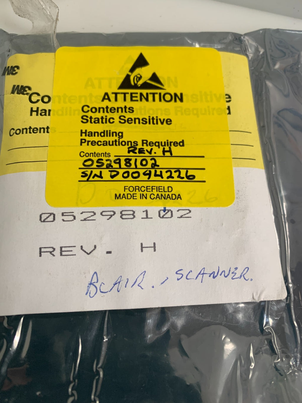 HONEYWELL MEASUREX TEMPATURE SCANNER 05298102 REV 43