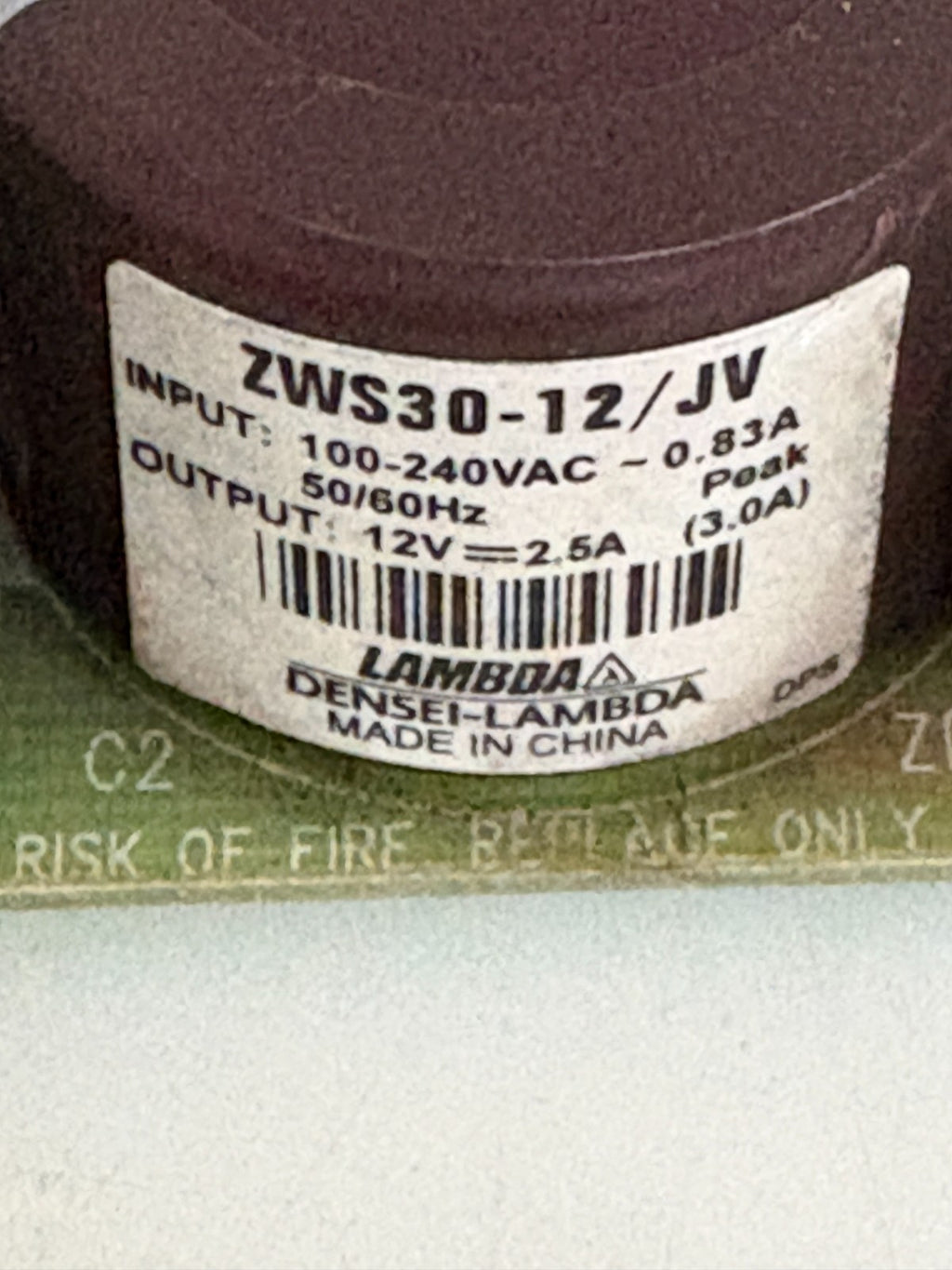 COSEL POWER SUPPLY ZWS20-12/JV2
