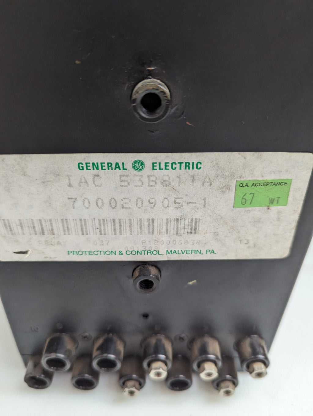 GE 12IAC53B811A Time Overcurrent Relay 1.5-12.0A