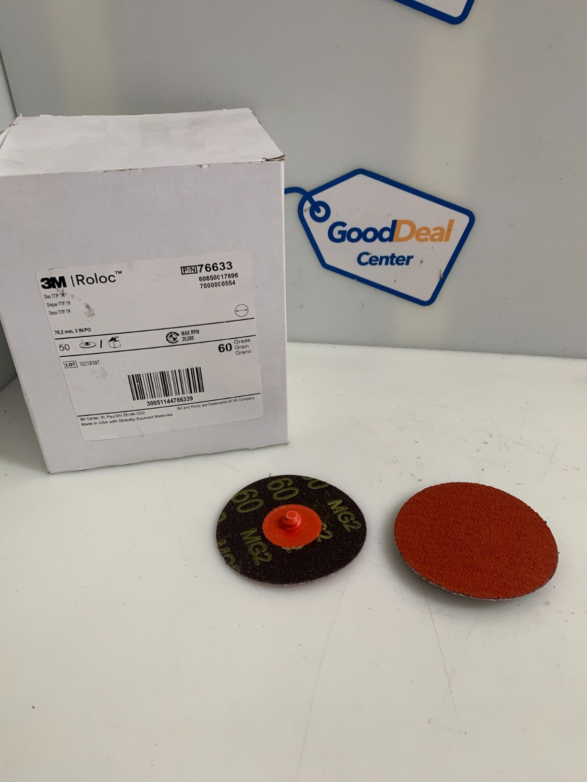 3M  Roloc Sanding Disc  76633  60 Grade 77F  (Box of 49)