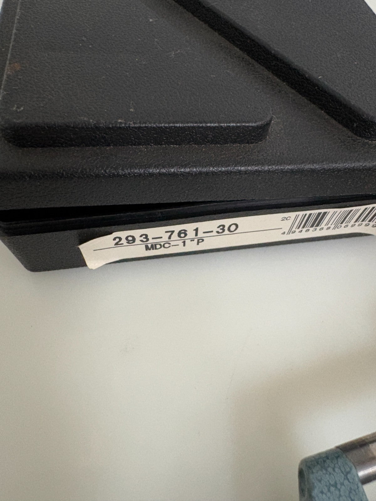 MITUTOYO 0-1" DIGITAL MICROMETER IN CASE 293-761-30