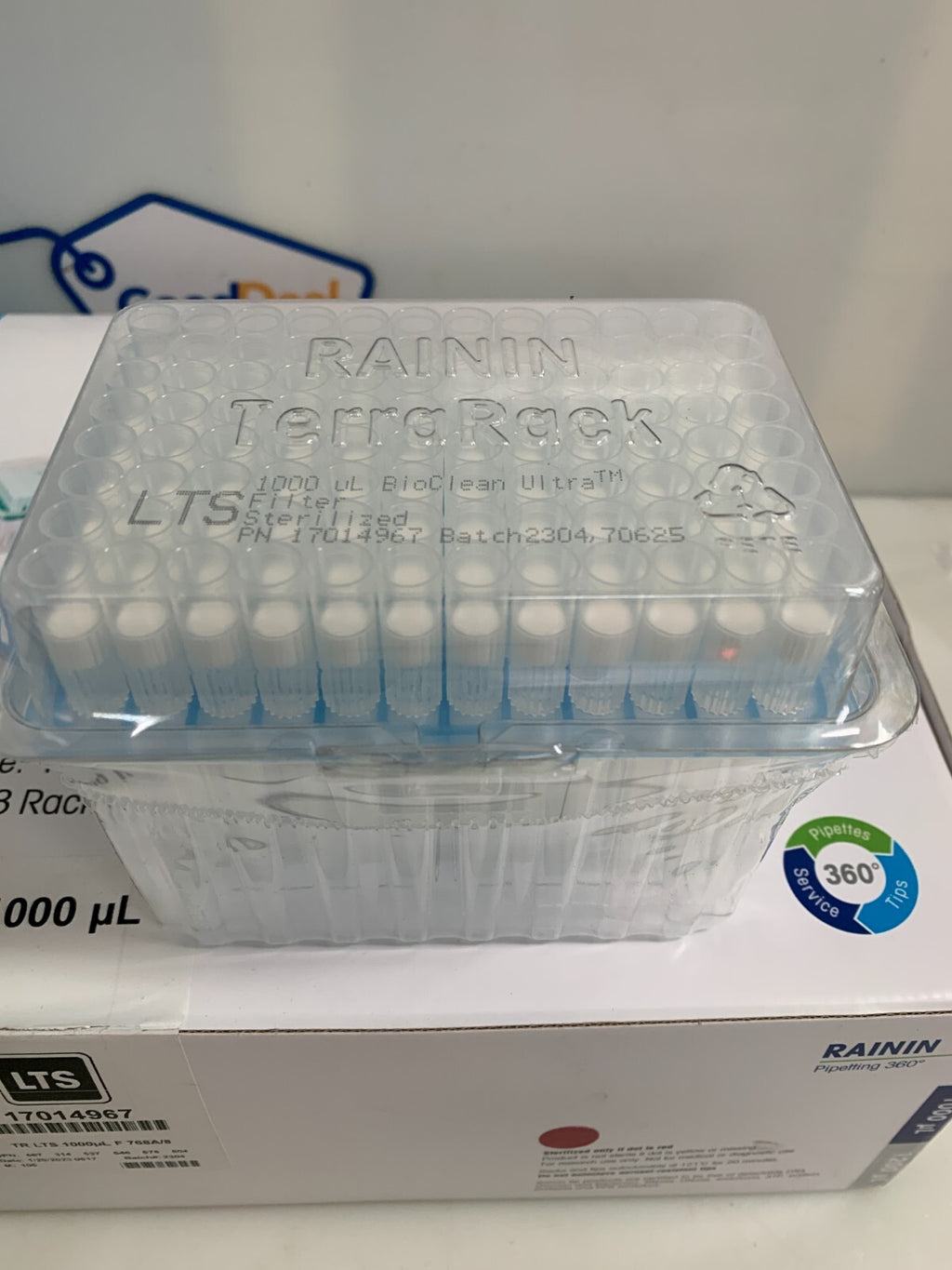 METTLER TOLEDO RAININ TERRA RACK PIPETTE TIPS 1000uL 17014967