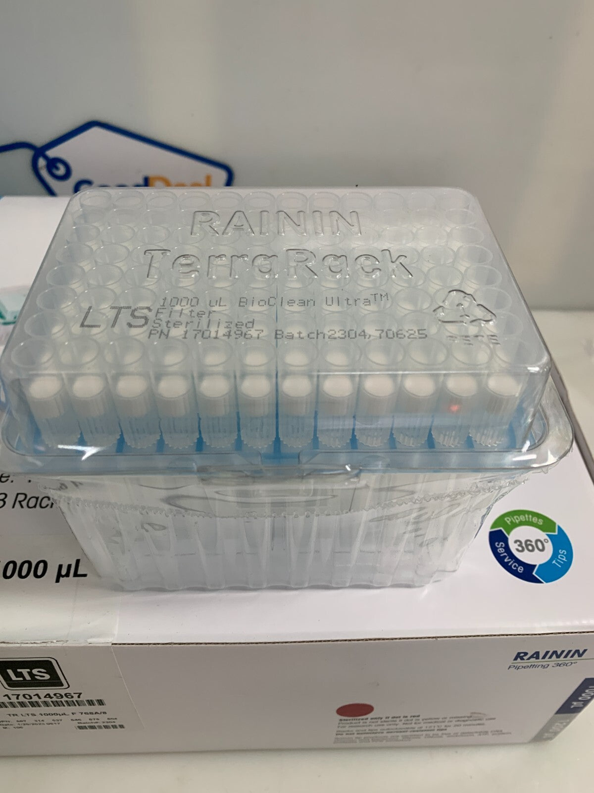 METTLER TOLEDO RAININ TERRA RACK PIPETTE TIPS 1000uL 17014967