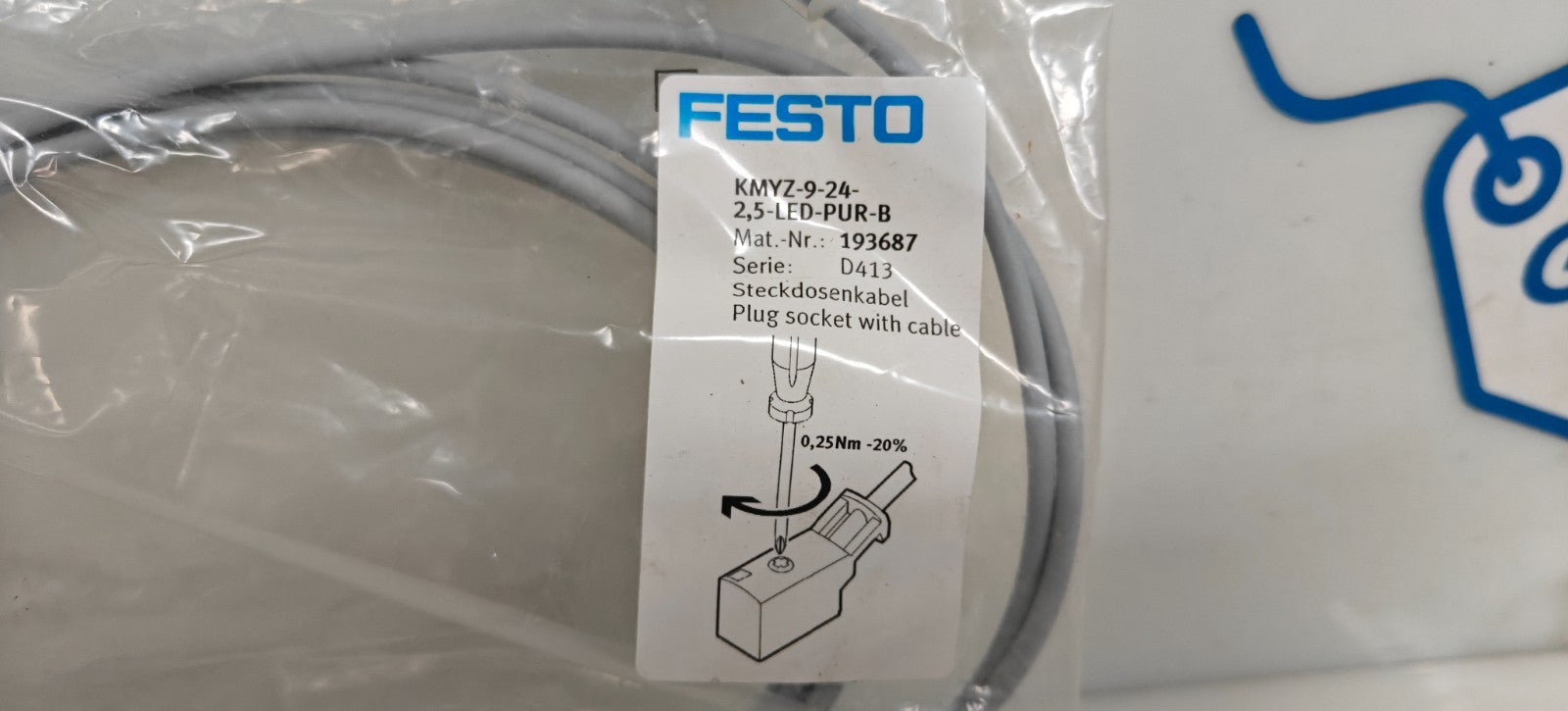 FESTO KMYZ-9-24-2.5-LED-PUR-B #1936871