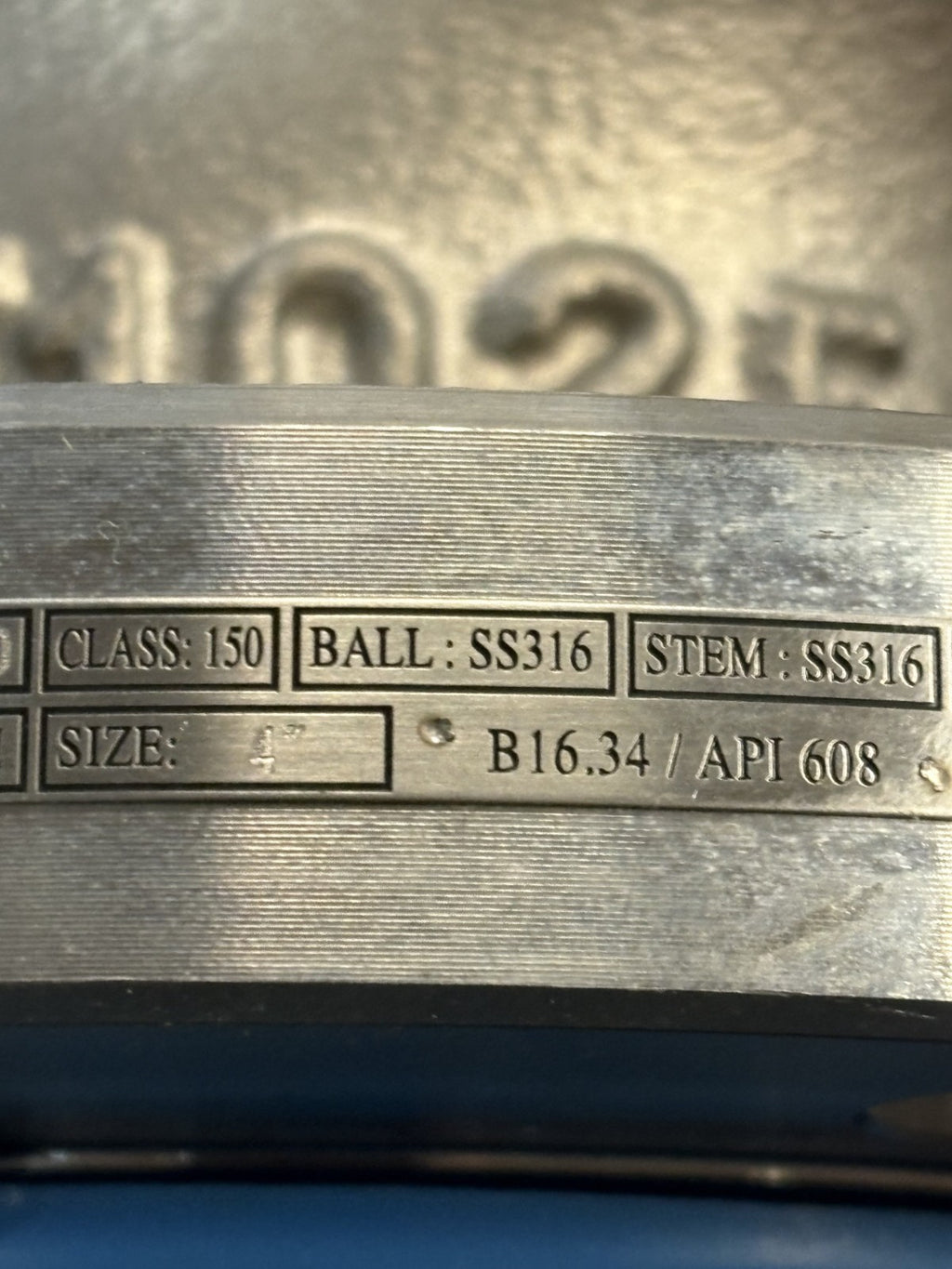 QUADRANT VALVE S.STEEL 4" MANUAL E 1025 NACE F1RSSRGLH1F4006