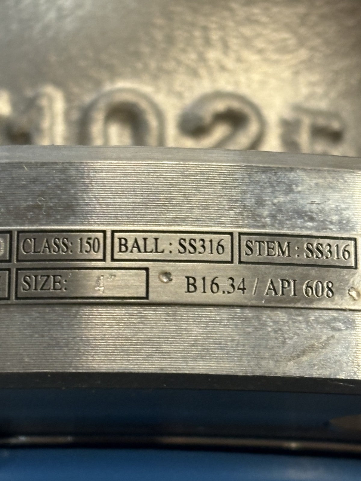 QUADRANT VALVE S.STEEL 4" MANUAL E 1025 NACE F1RSSRGLH1F4006