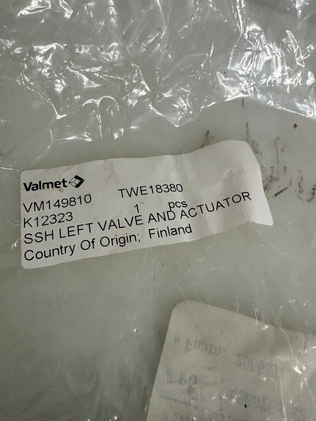 VALMET FIBER IMAGE MODULE SSH W/LEFT VALVE AND ACTUATOR VM149810 BURKERT #2548514