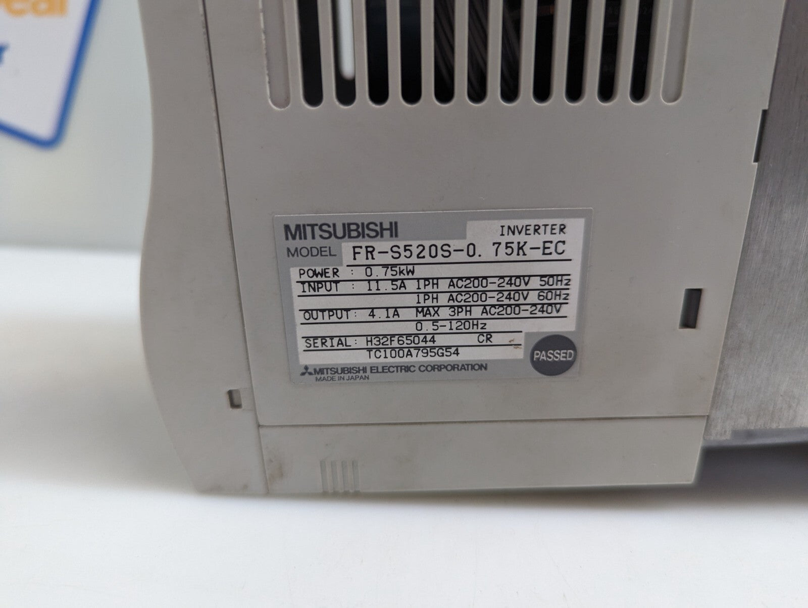 Mitsubishi FR-S520S-0 75K-EC Inverter 0.75kW