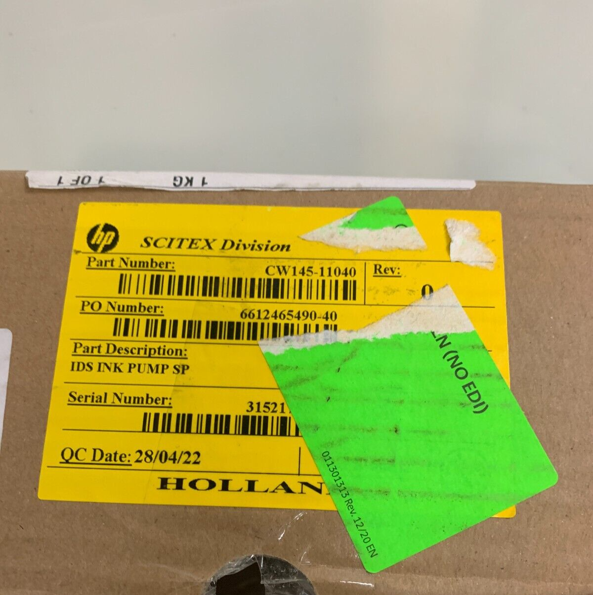 HP Scitex CW145-11040 Ids Ink Pump SP1