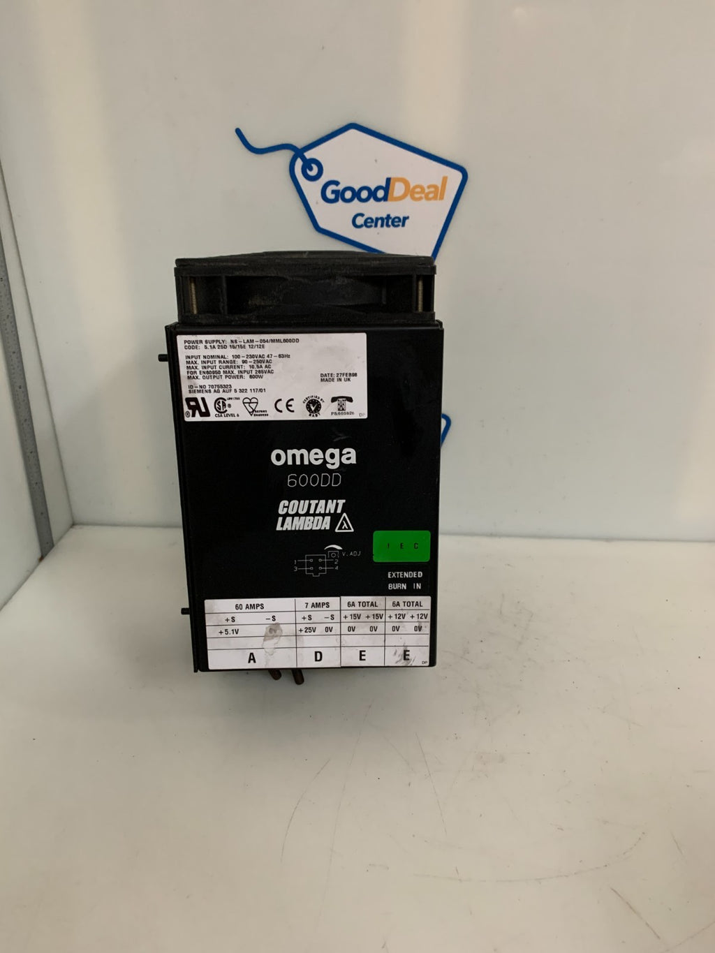 OMEGA COUTANT LAMBDA POWER SUPPLY 600 DD