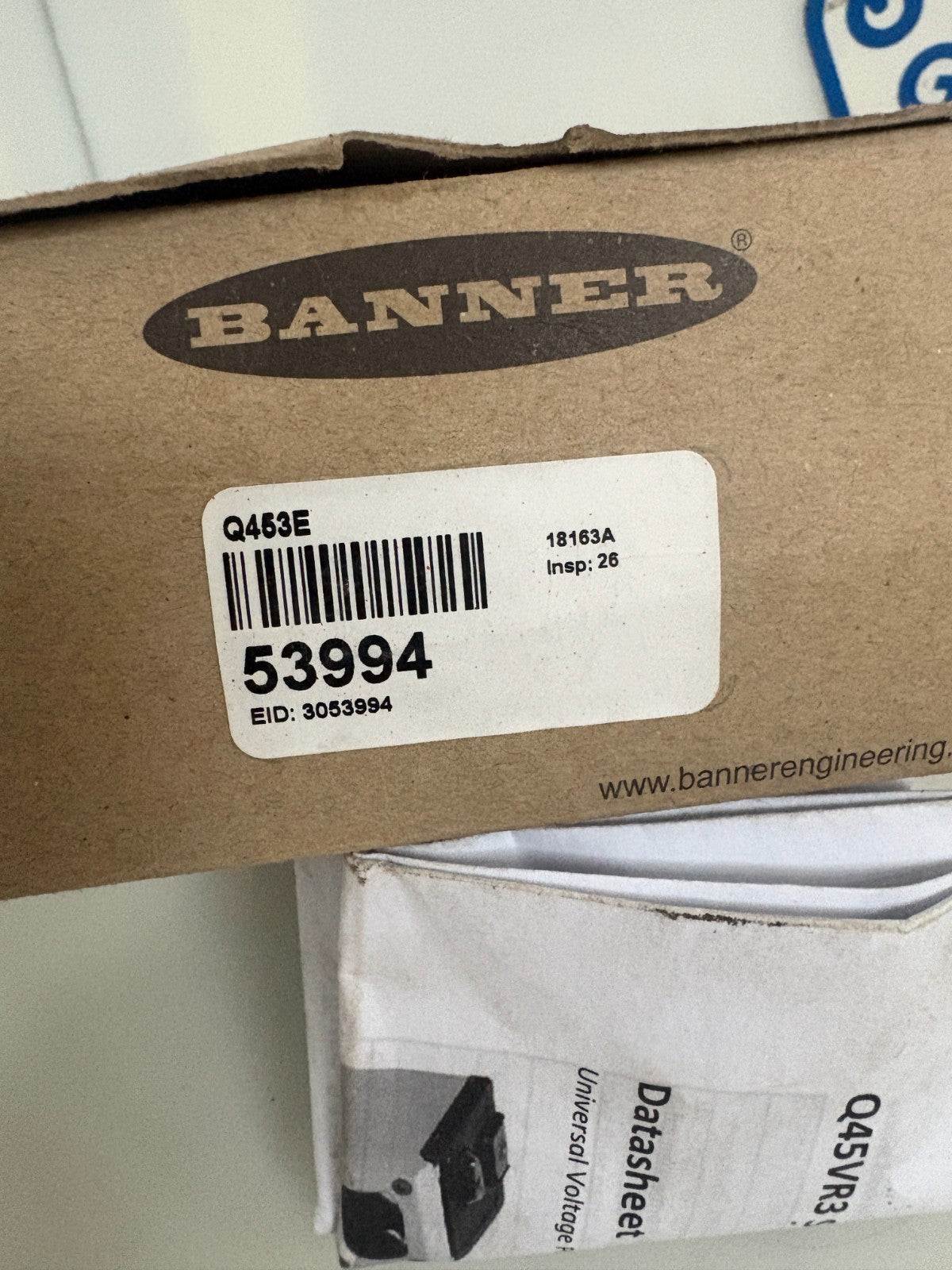 BANNER PHOTOELECTRIC SENSOR Q453E #53994 3