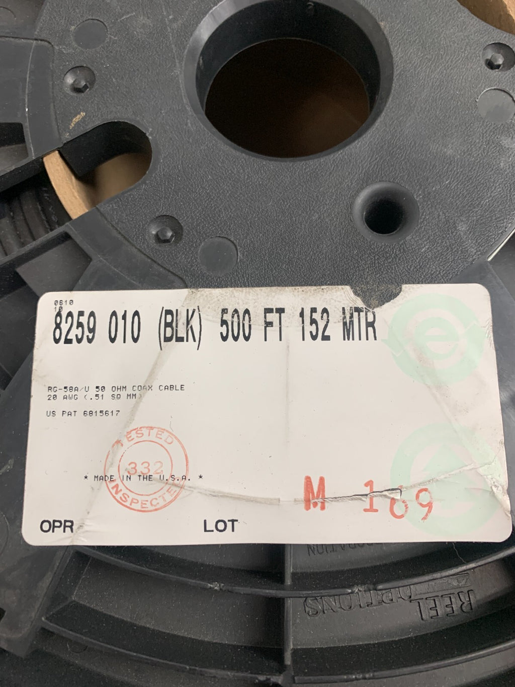 EXTRON Copxial/RL 8259 010 Cable  152 MTR1
