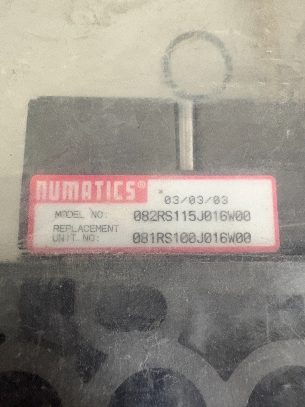 NUMATICS PNEUMATIC REGULATOR KIT 082RS115J016W00